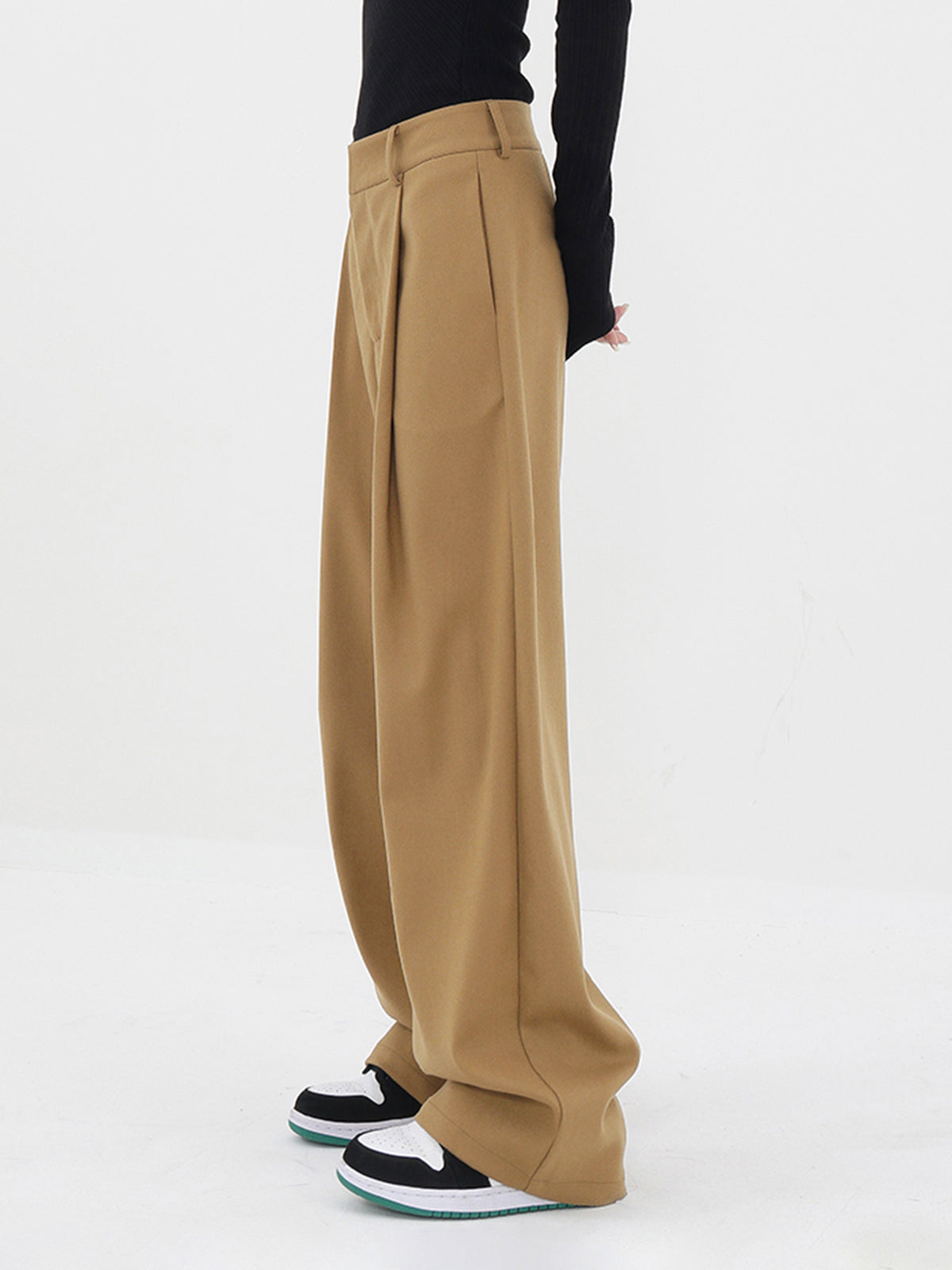 Basic Baggy Wide Leg Dress Pants