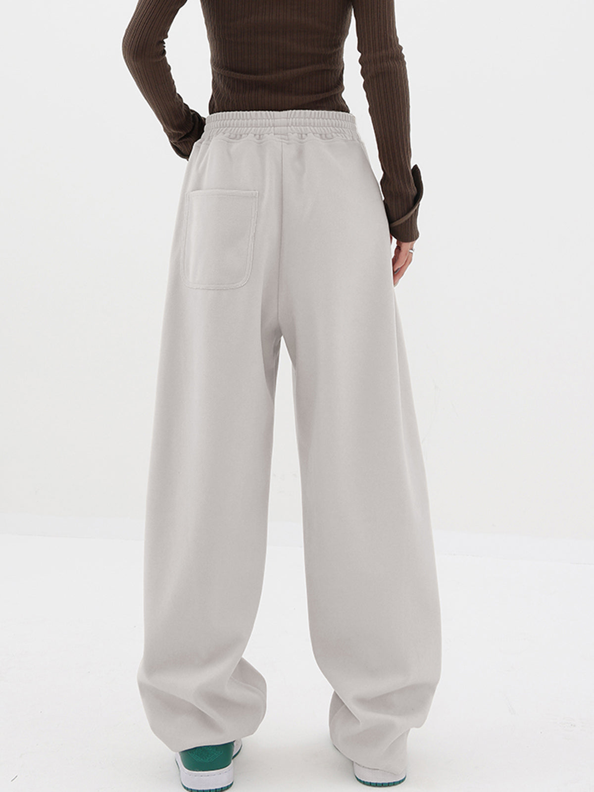 Baggy Solid Wide Leg Pants