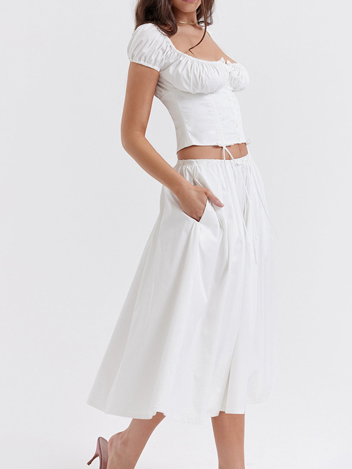 Cowgirl Aesthetics Zippered Maxi Skirt