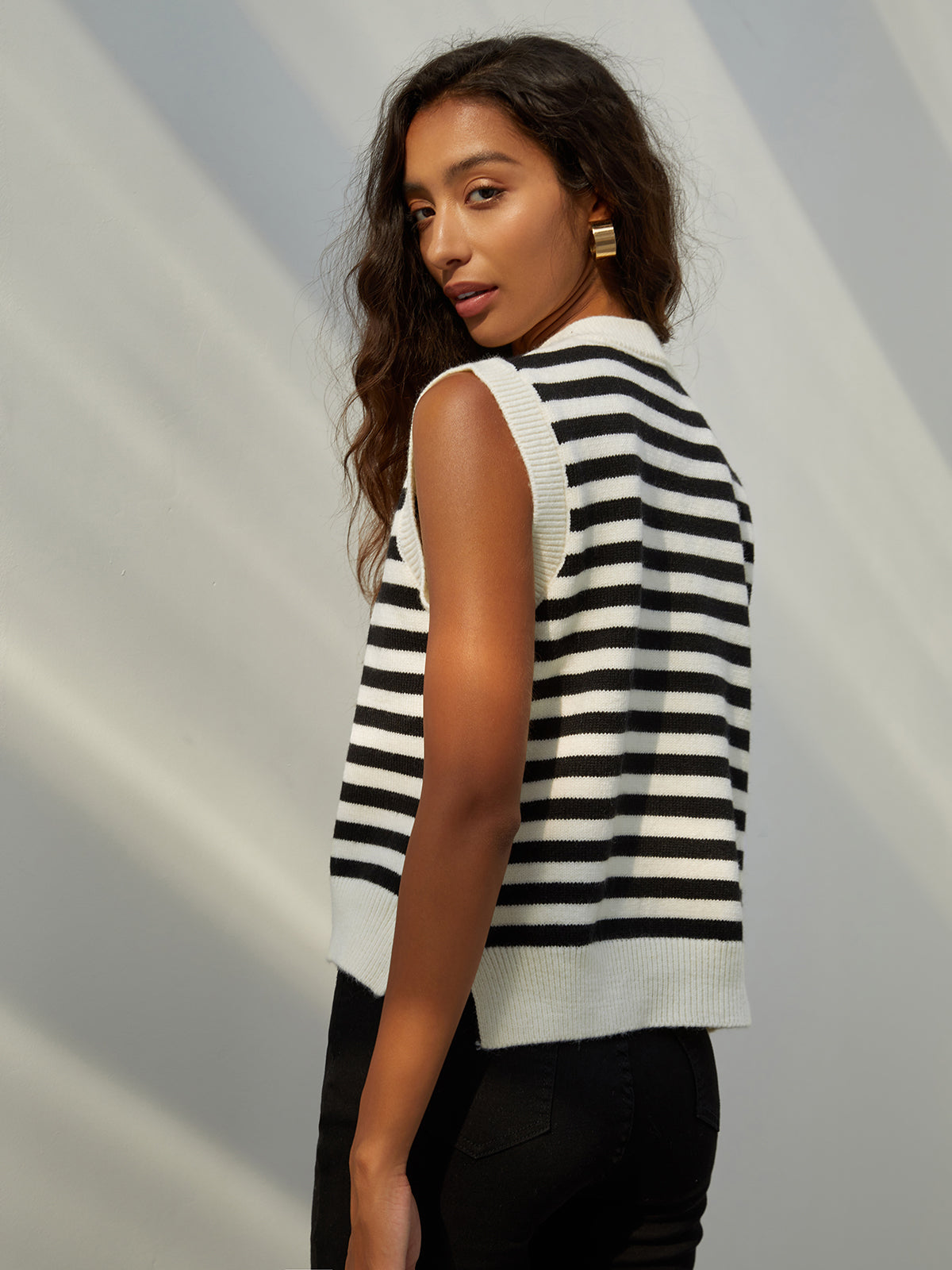 Essential Stripe Sweater Vest