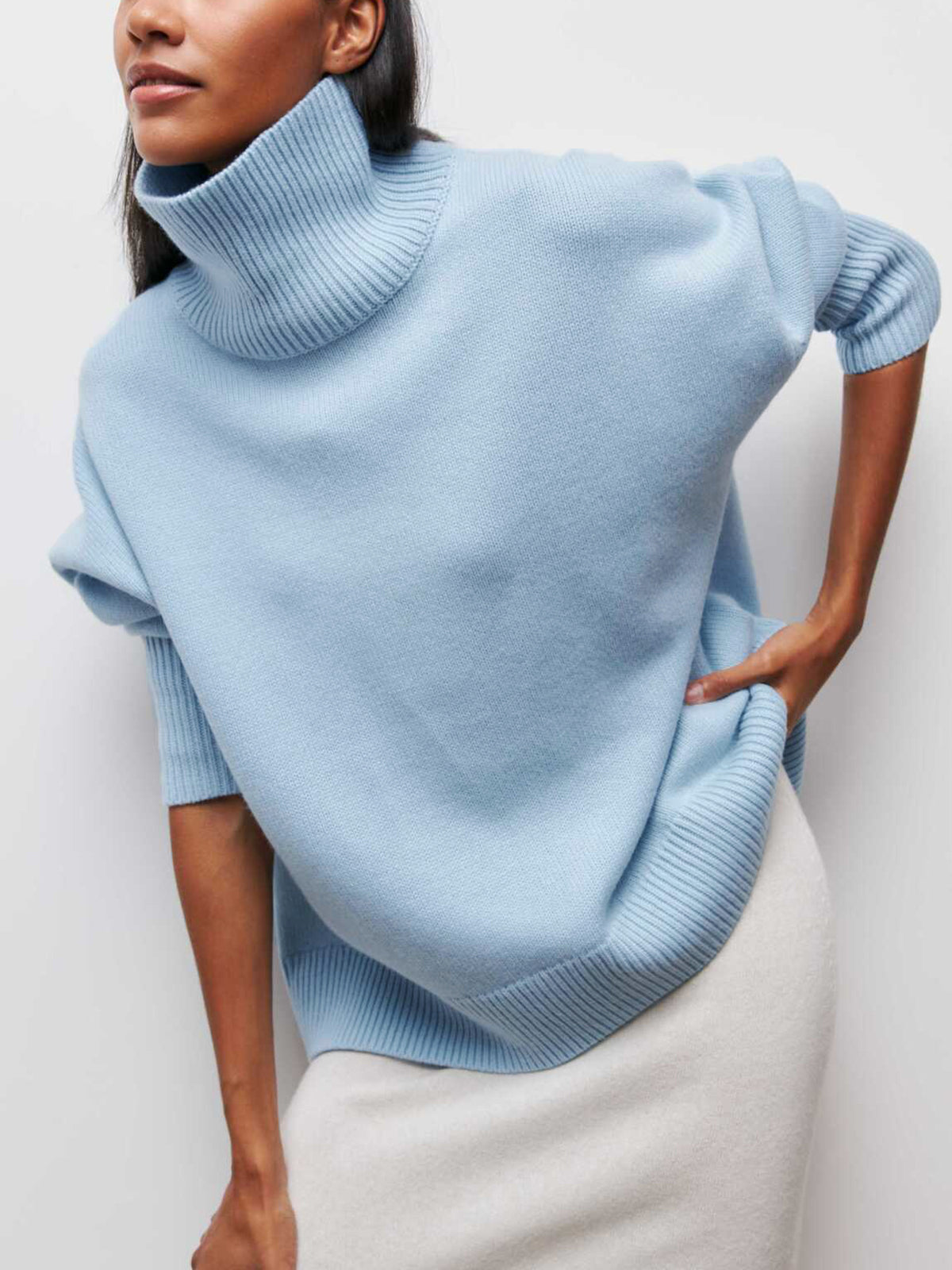 Molnfri Sky Turtleneck Oversized tröja