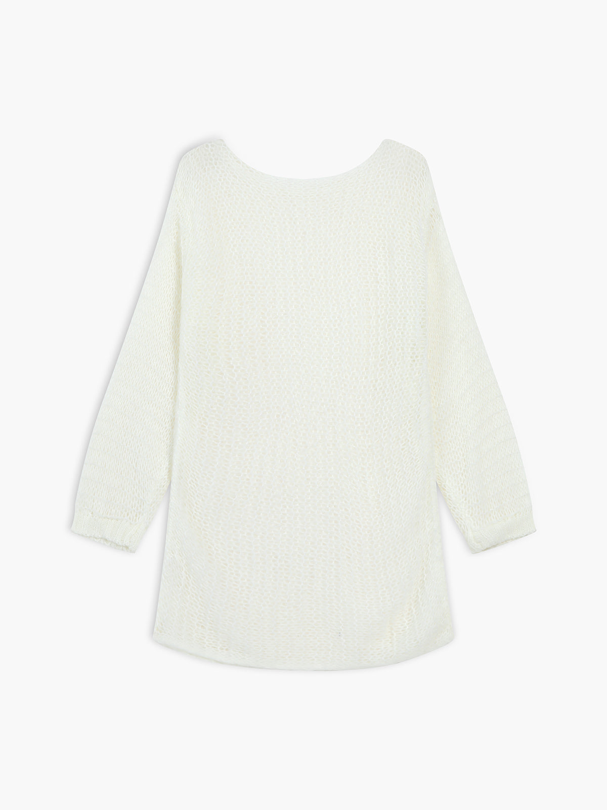 Open Knit Oversized Sweater