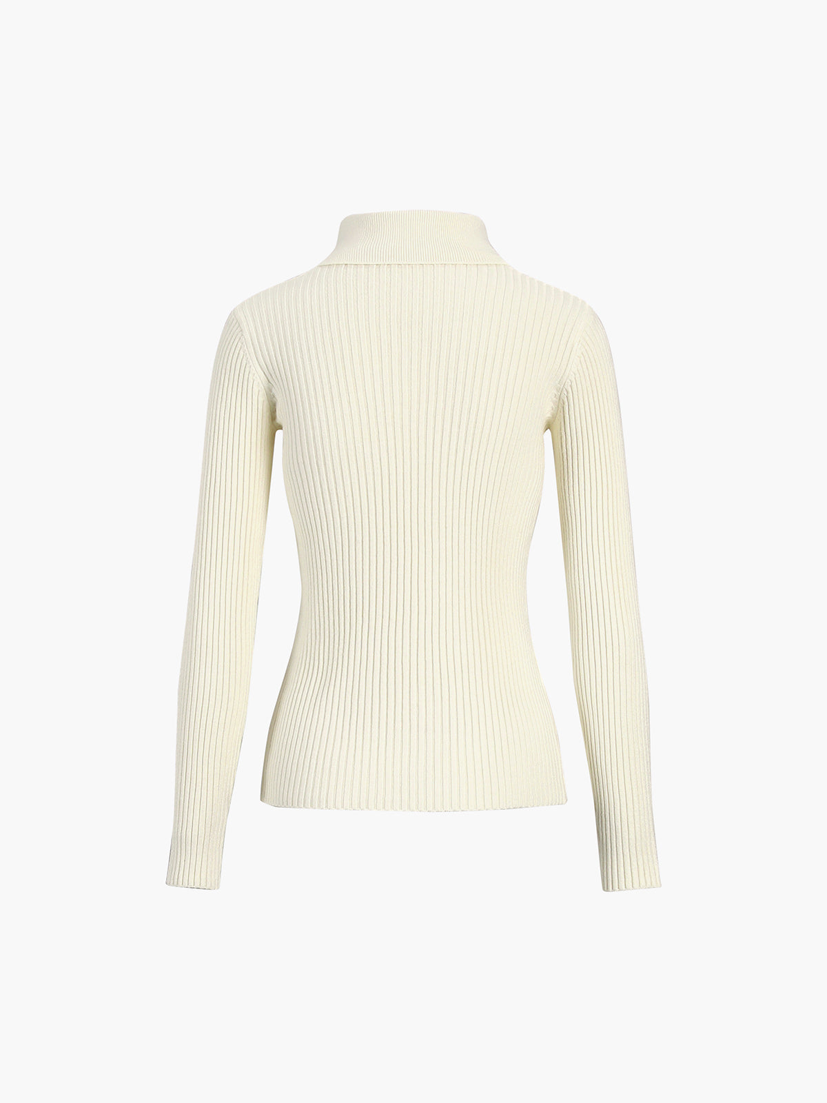 Vanilla Polo Long Sleeve Knit Top