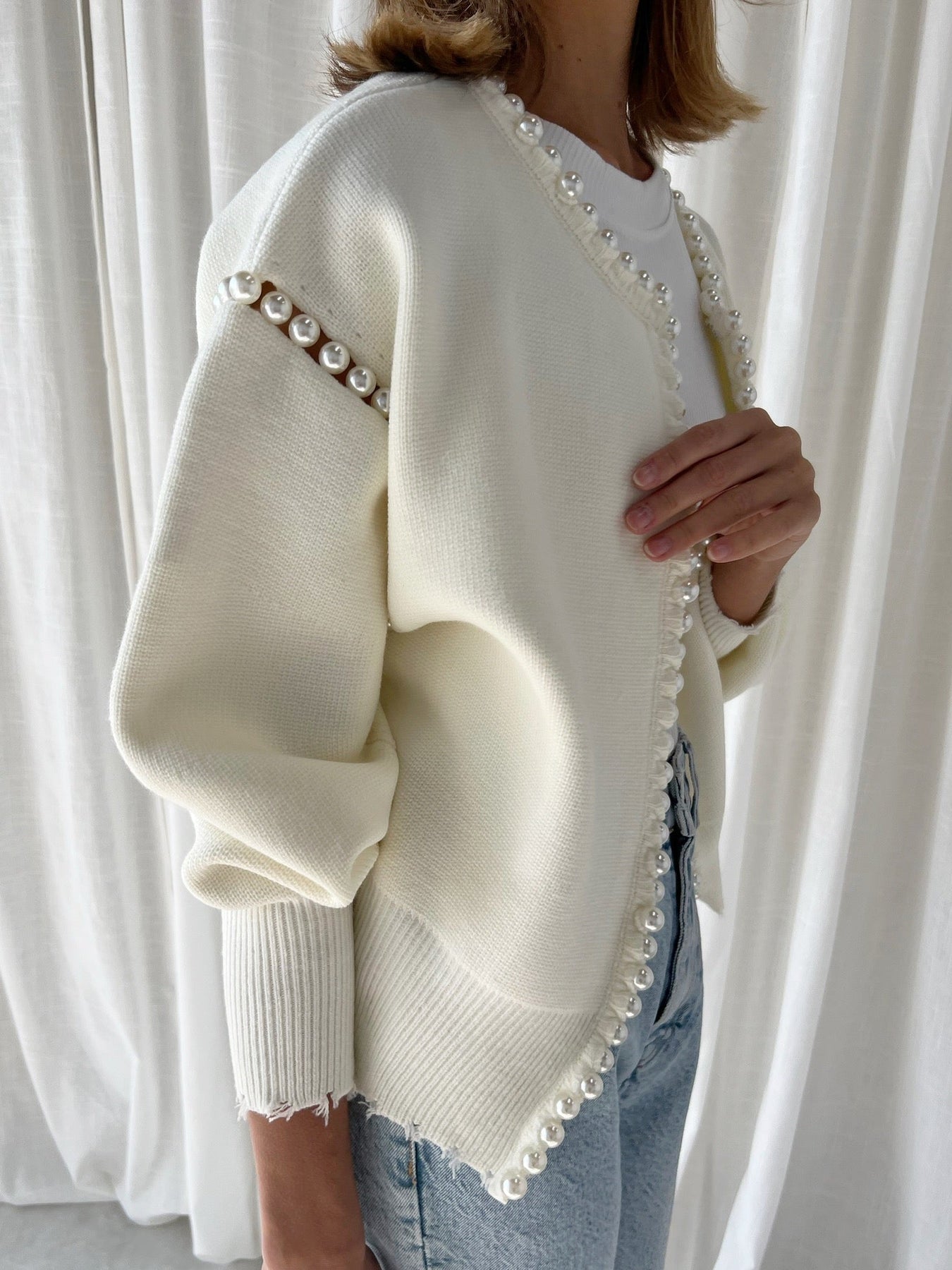 Vintage Pearl Edge Cardigan