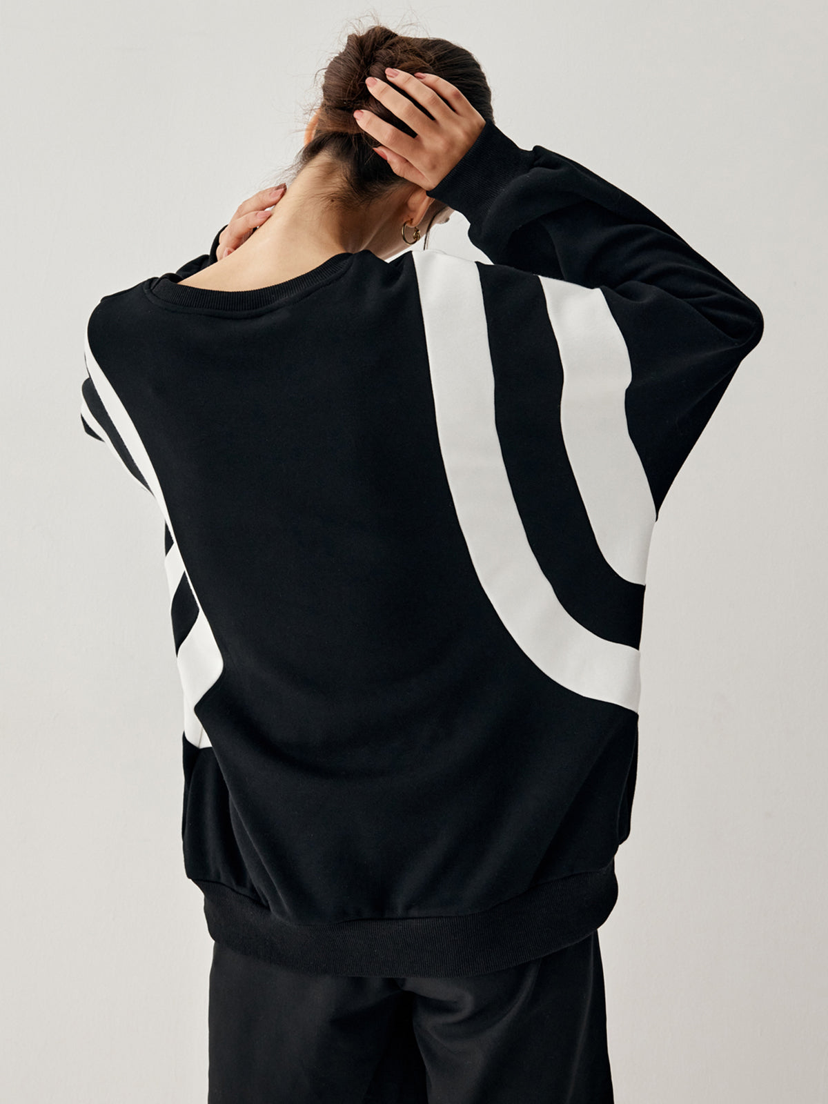 Side Panel Oversized Sweatshirt