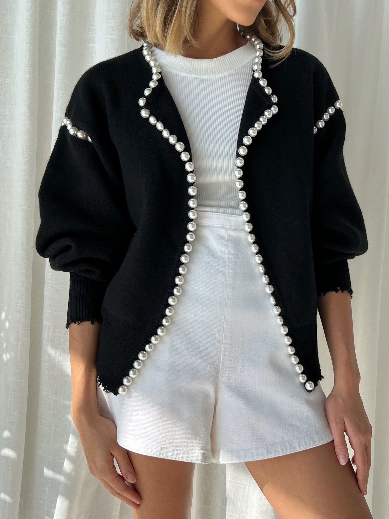 Vintage Pearl Edge Cardigan