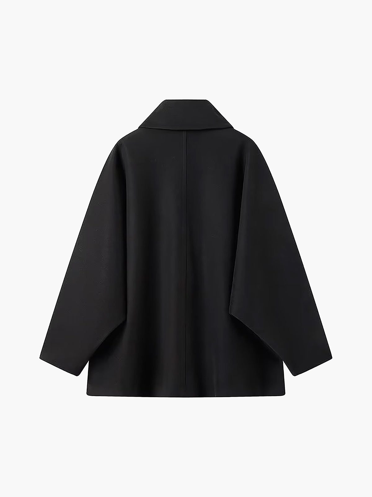 Solid överdimensionerad Pocket Button Coat