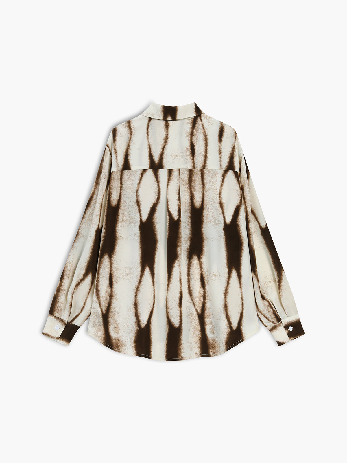 Tie Dye Oversized Button Down-skjorta