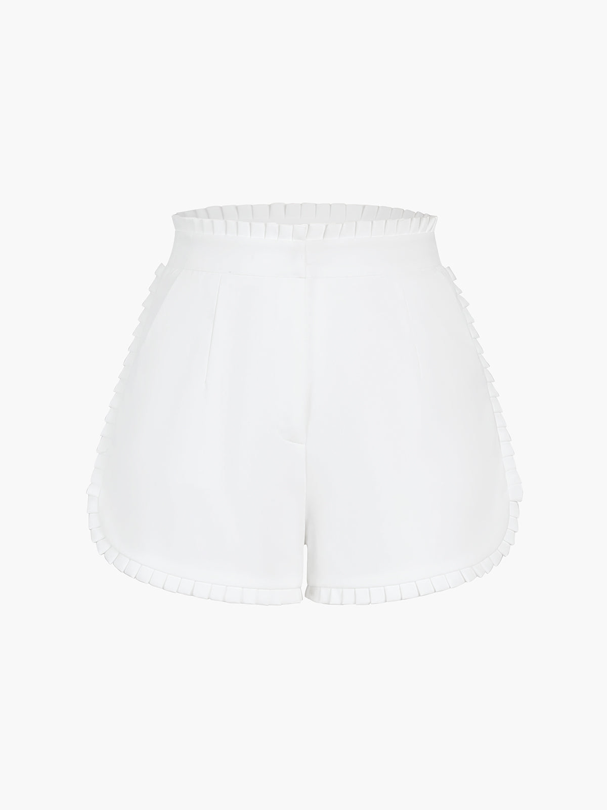 Trim Pleated Shorts