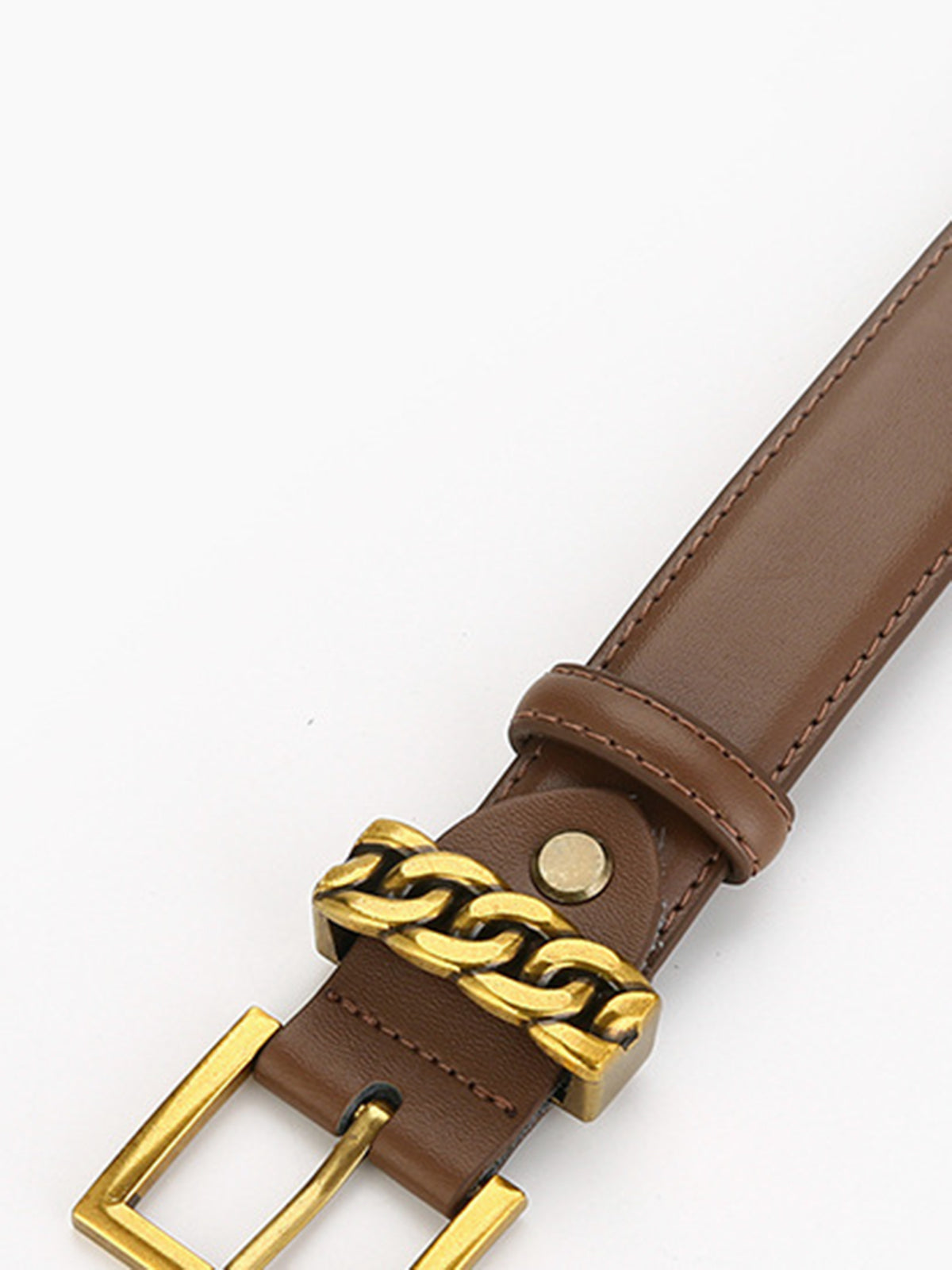 Versatile Pin Buckle Leather Belt