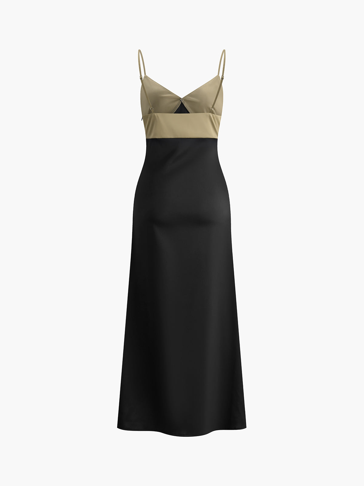 Two-Tone Cami Long Dress