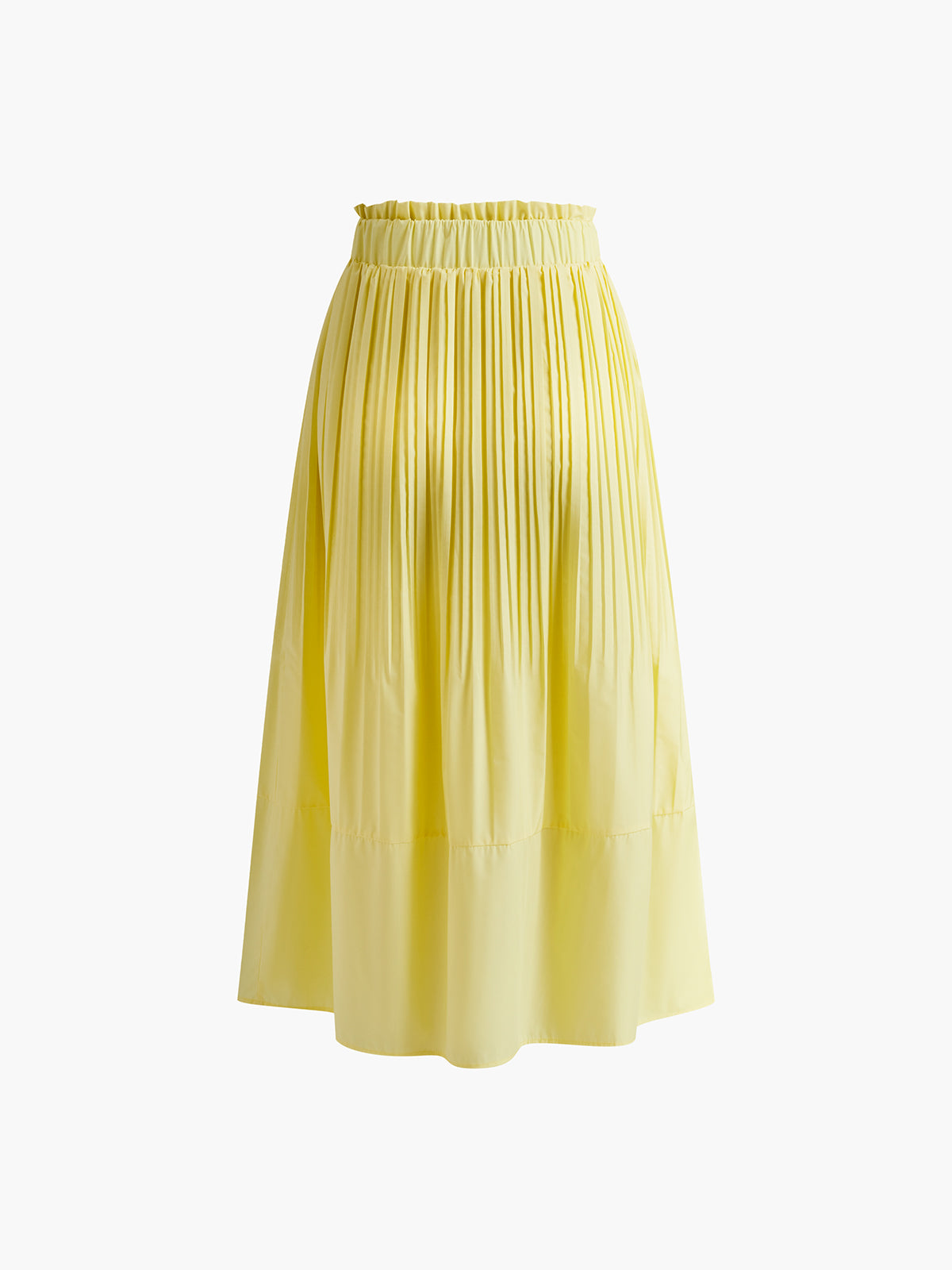 Pleated Lettuce Trim Skirt