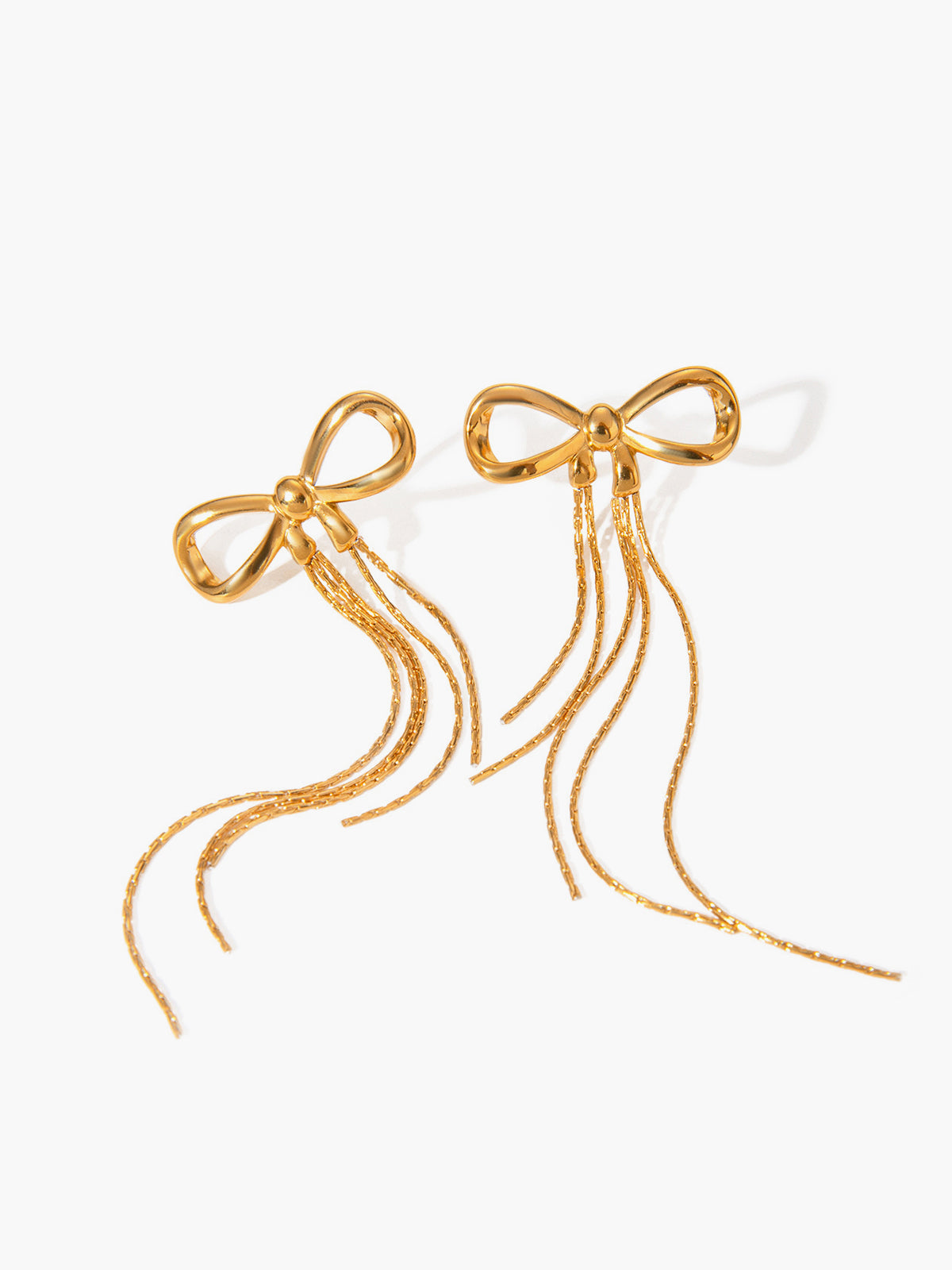 Golden Bow Earrings