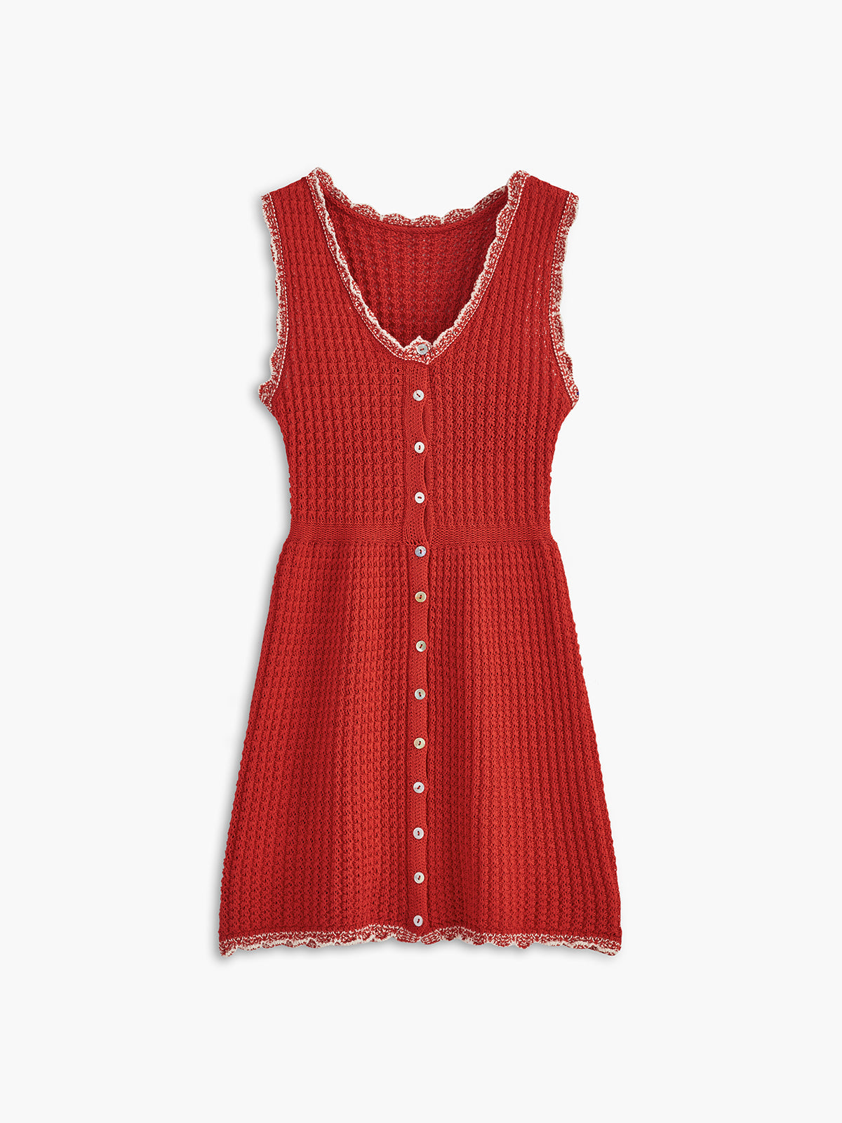 Sleeveless Knitted Short Dress