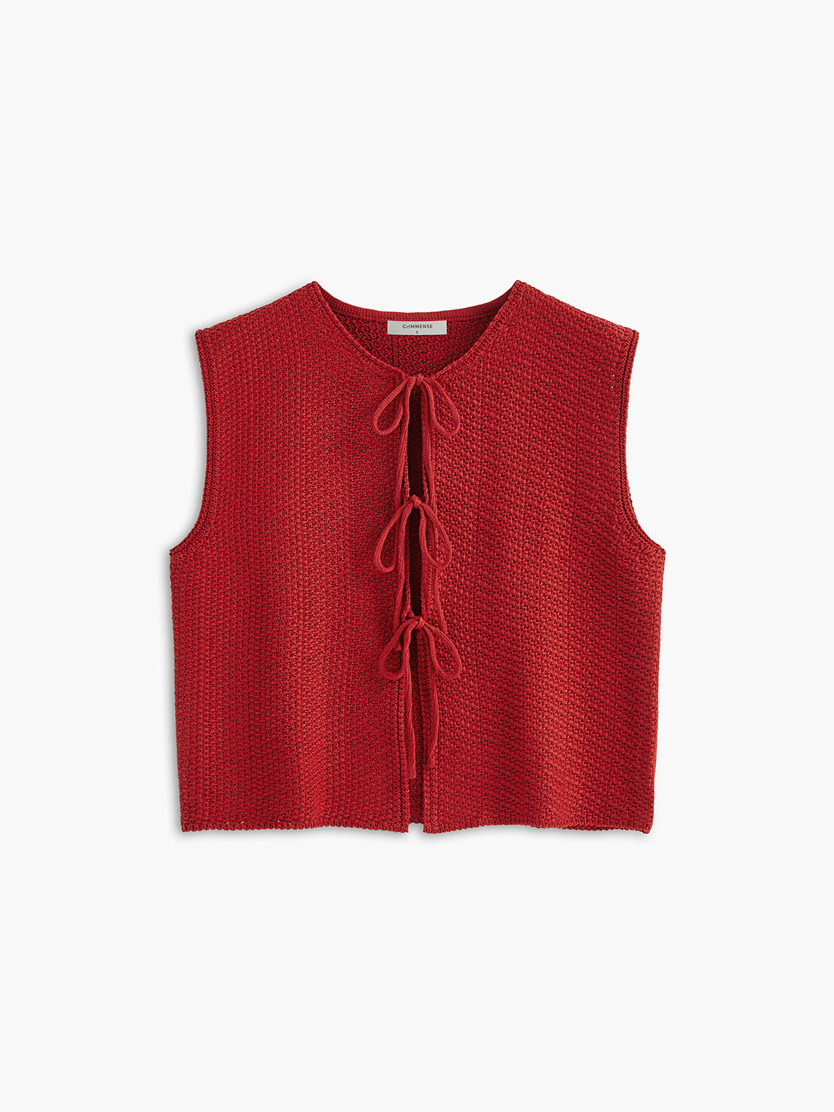 Tie Front Sweater Vest