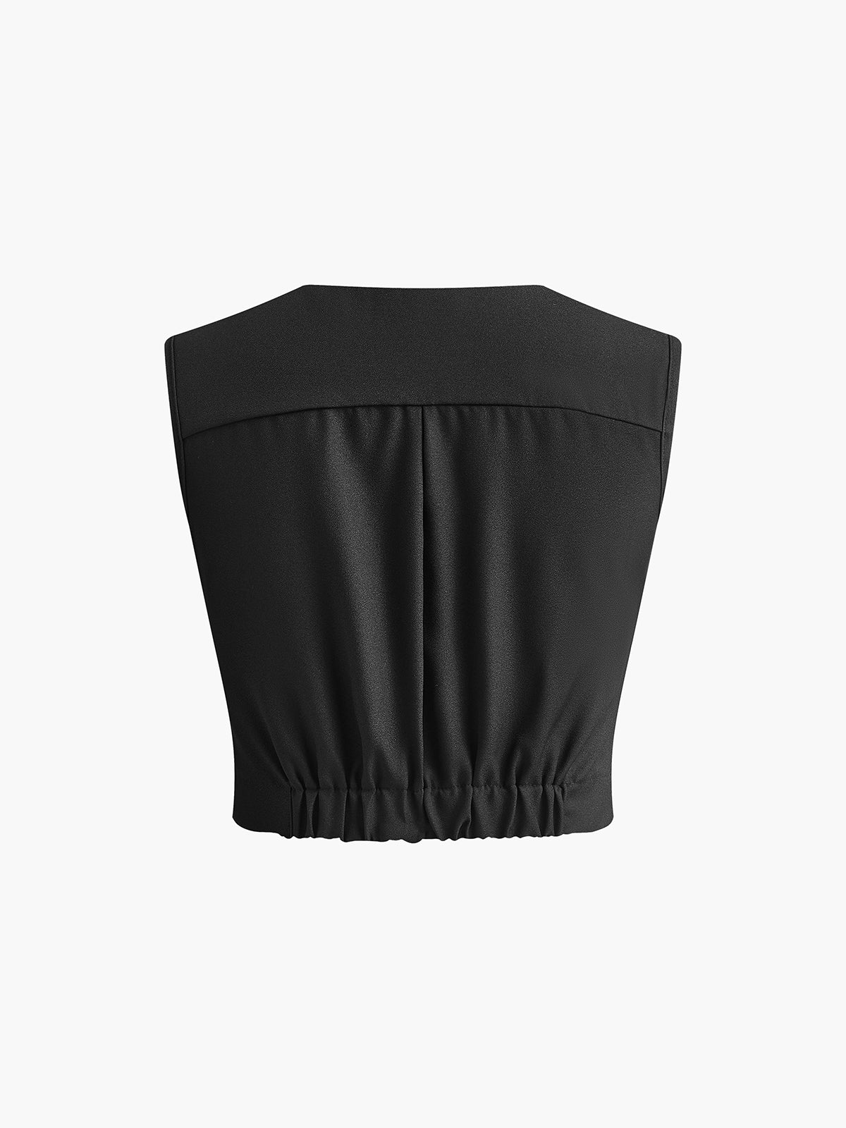 Pleated Knotted Tank Top