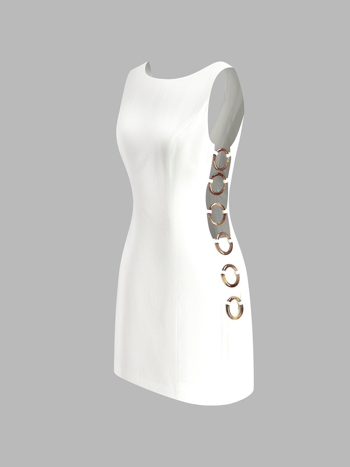 O-Ring Cutout Sleeveless Dress