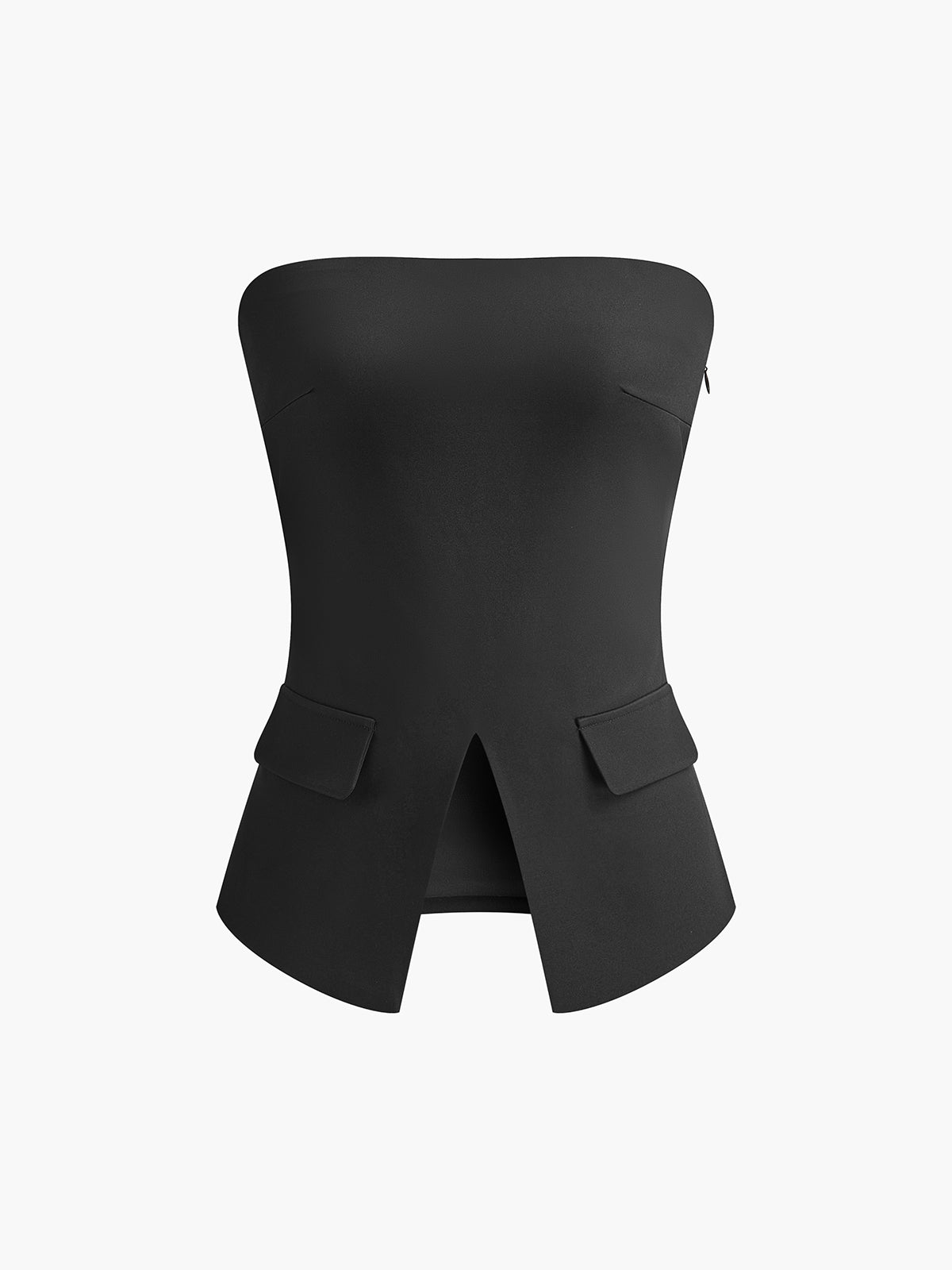 Split Tube Top Without Belt