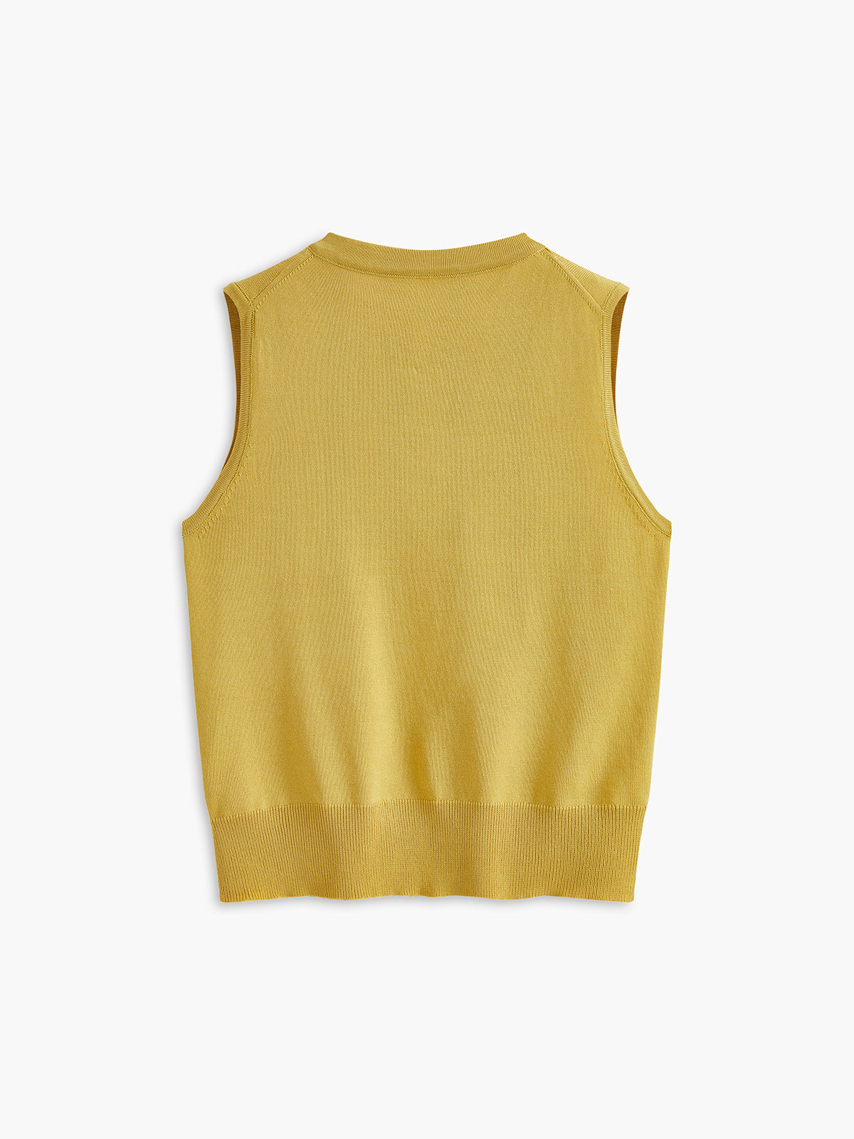 Breasted Jersey Sweater Vest