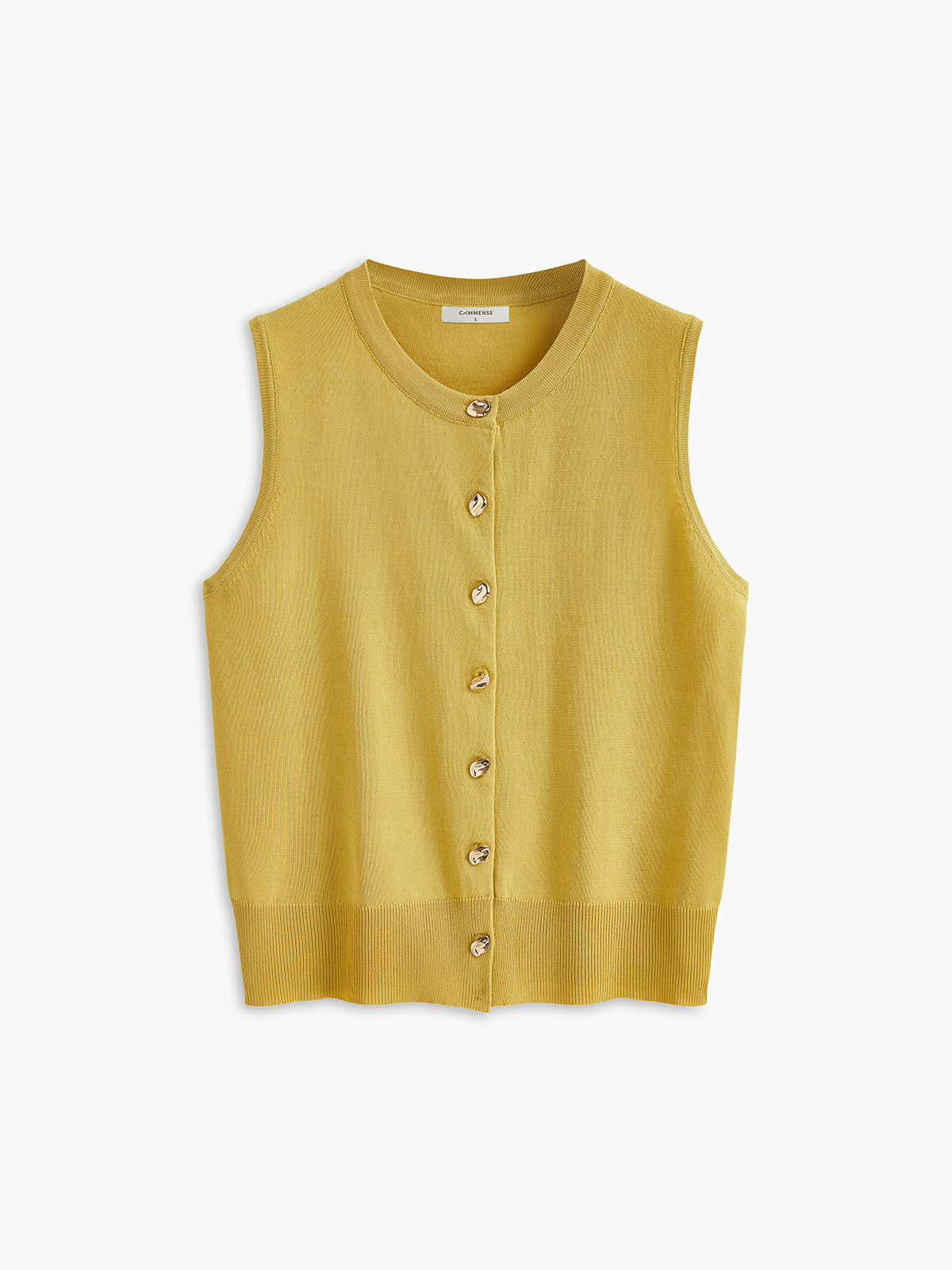 Breasted Jersey Sweater Vest