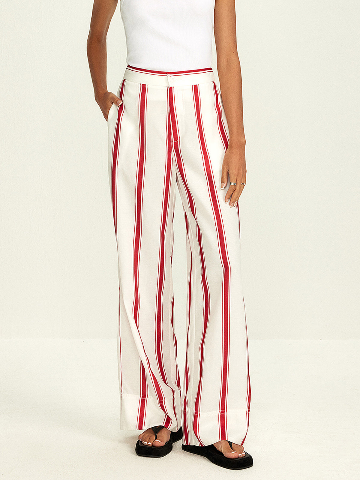 Striped Wide Leg Pants