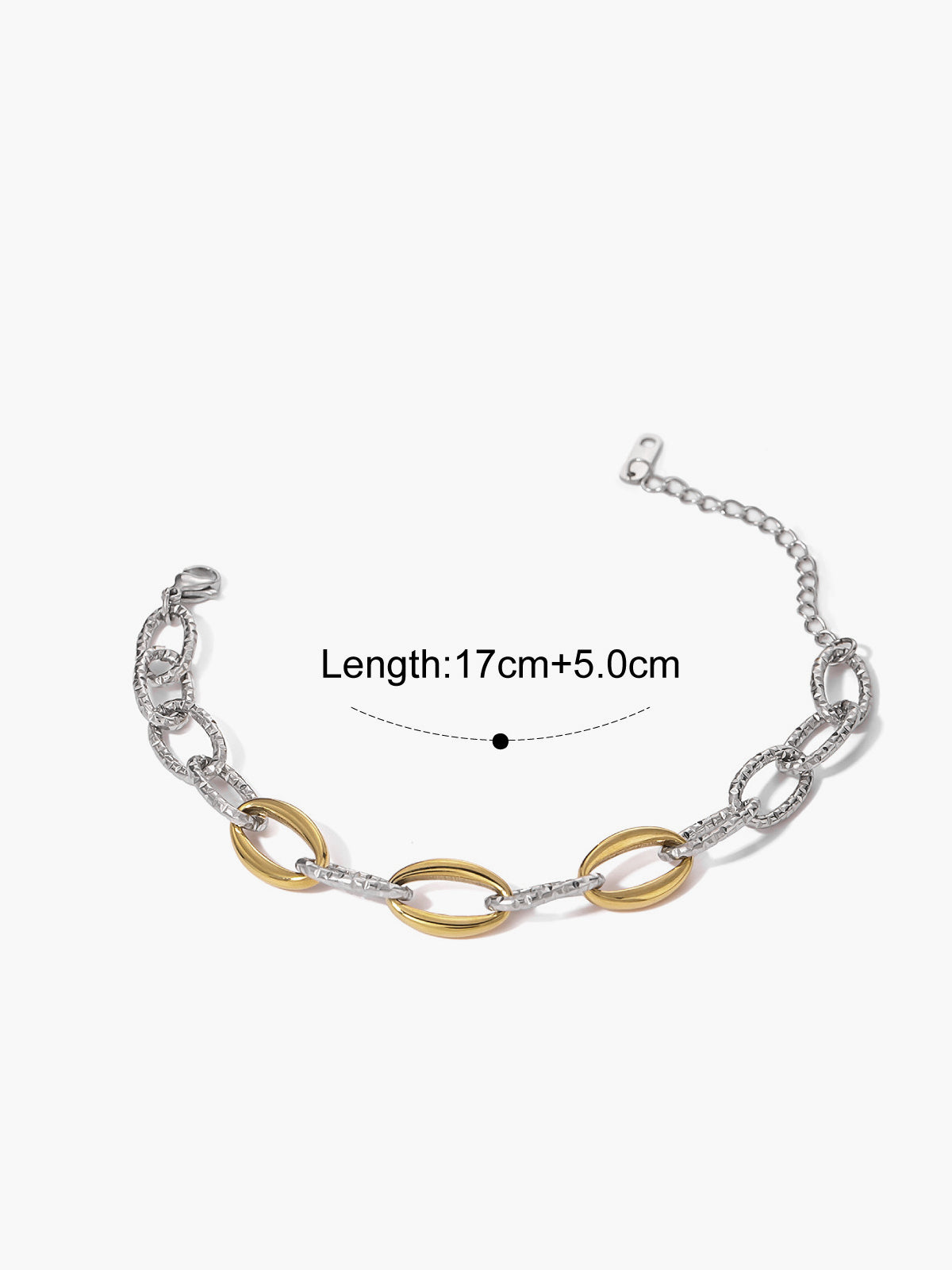 Golden & Silver Link  Bracelet