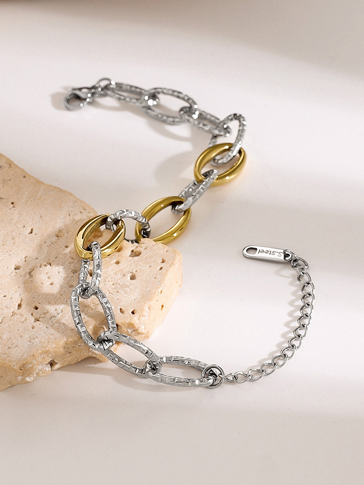 Golden & Silver Link  Bracelet