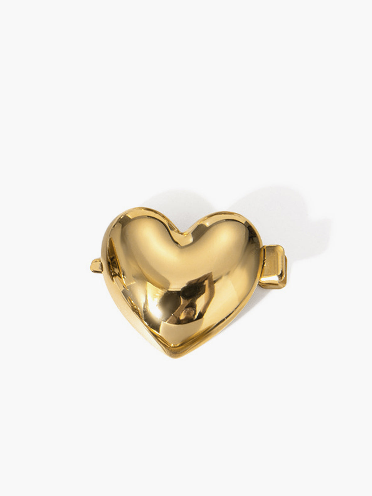 Golden Heart Hair Clip