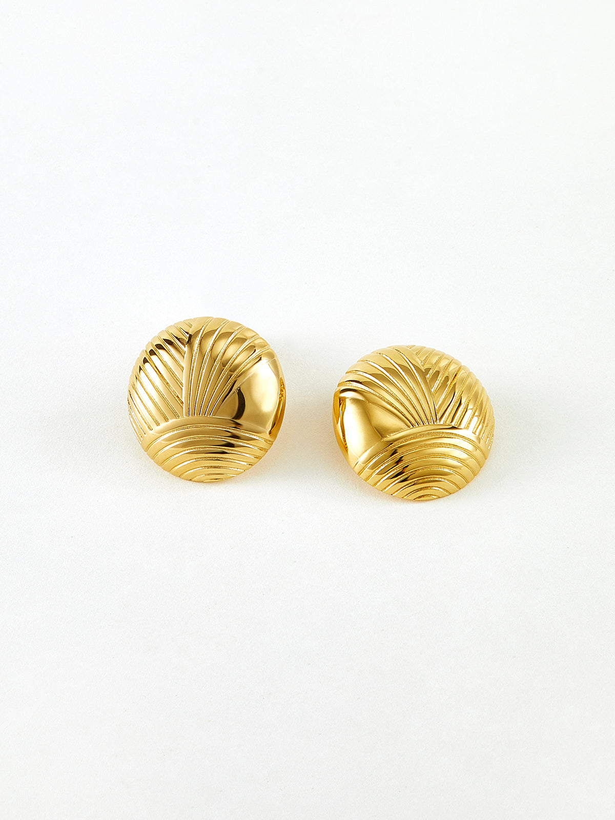 Ripple Oblate Earrings