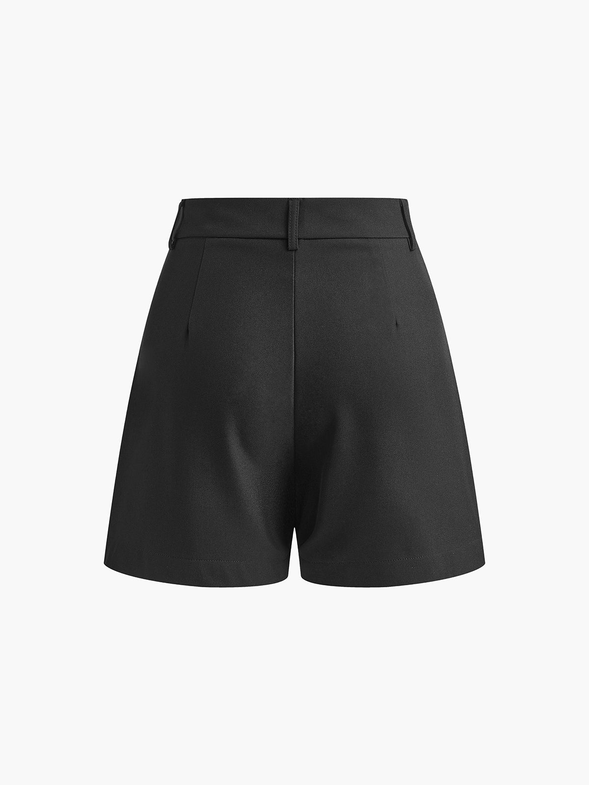 Casual Mid Waist Shorts Without Belt