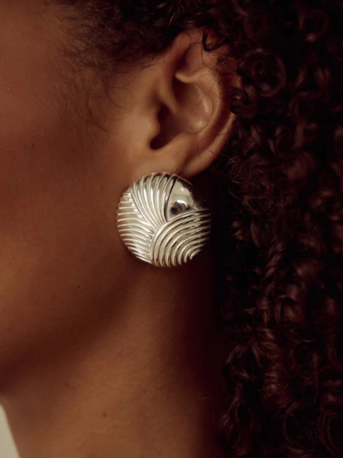 Ripple Oblate Earrings