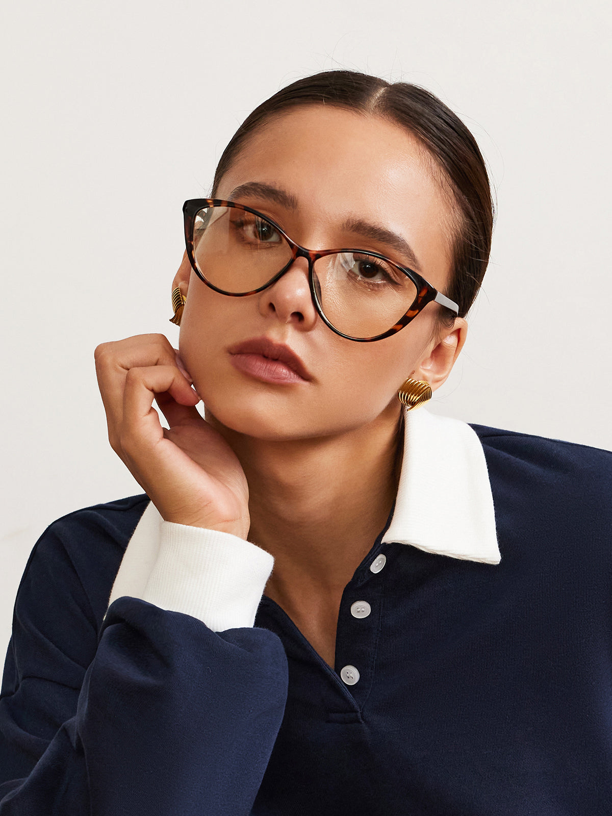 Retro Leopard Cat-Eye Glasses