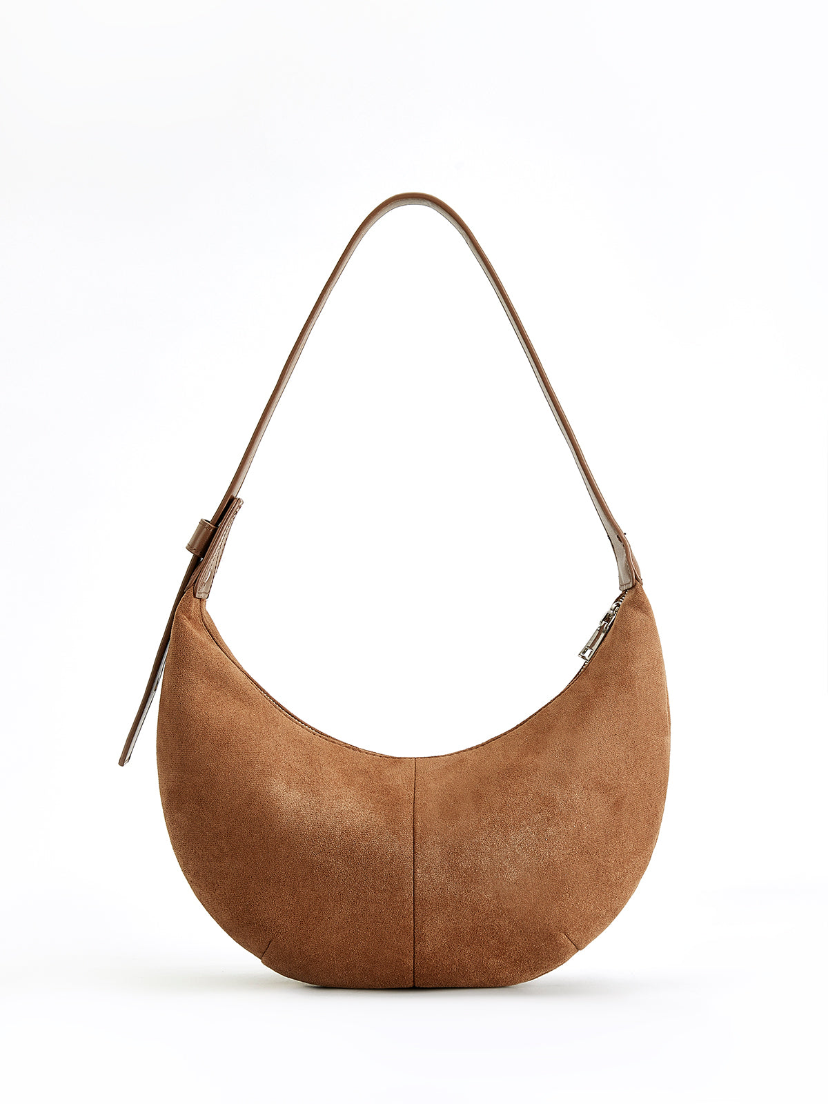 Vintage Soft-Buckle Crescent Bag