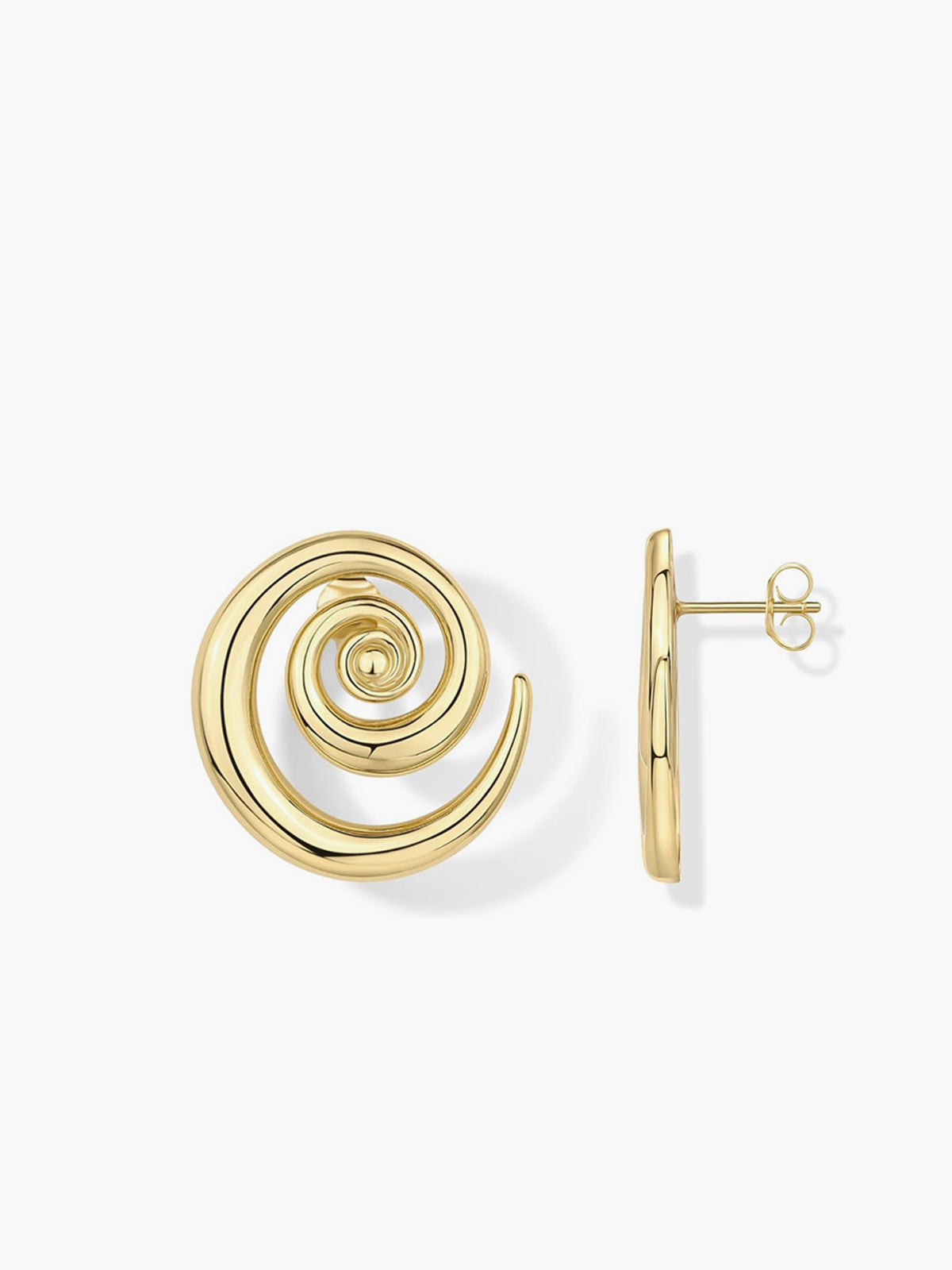 Golden Swirl Earrings