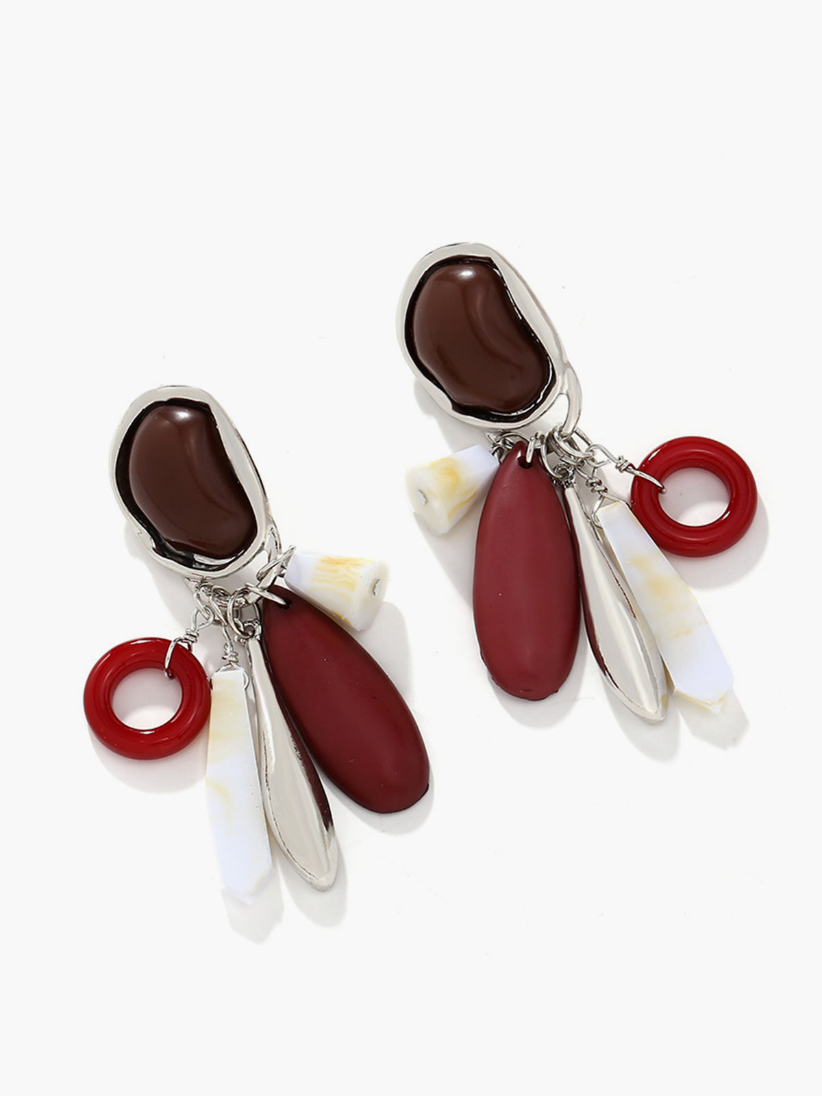 Water Drop Stone Tassel Earrings