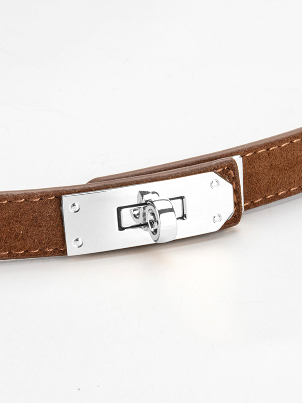 Frosted Non-Porous Slim Belt