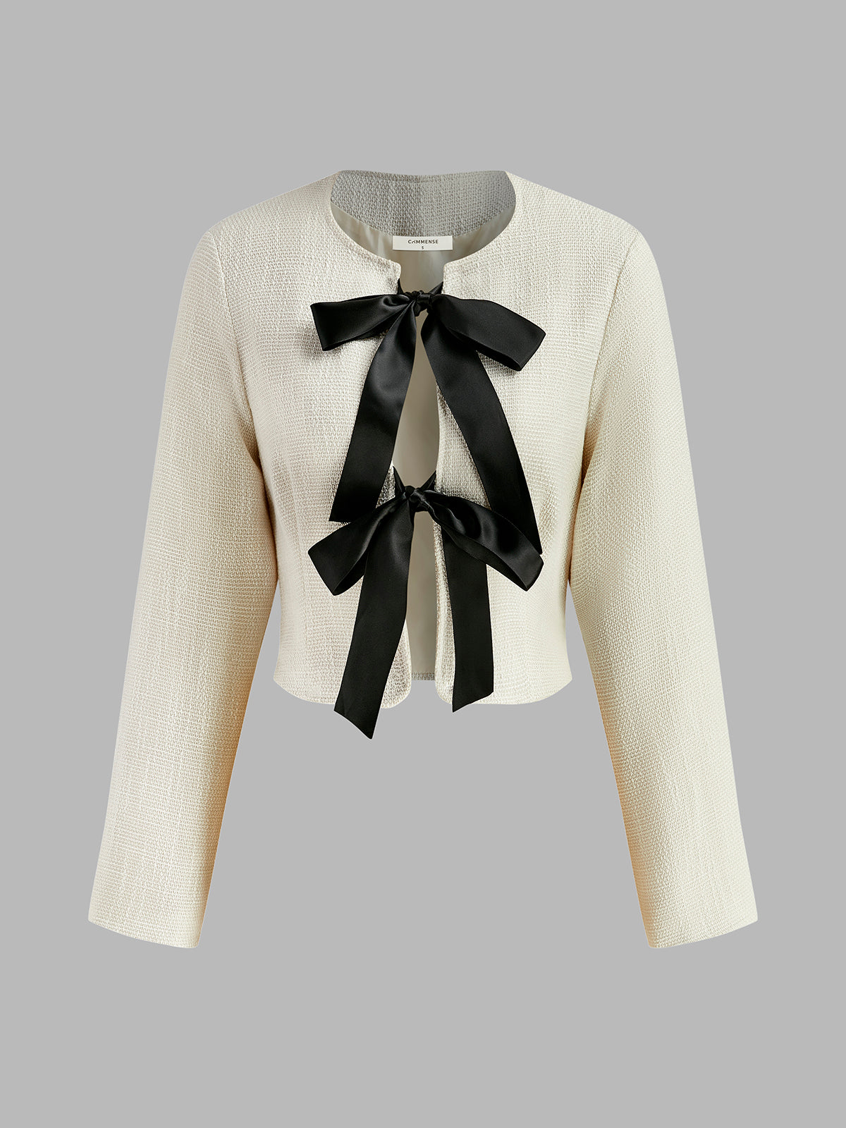 Bow Decor Short Blazer