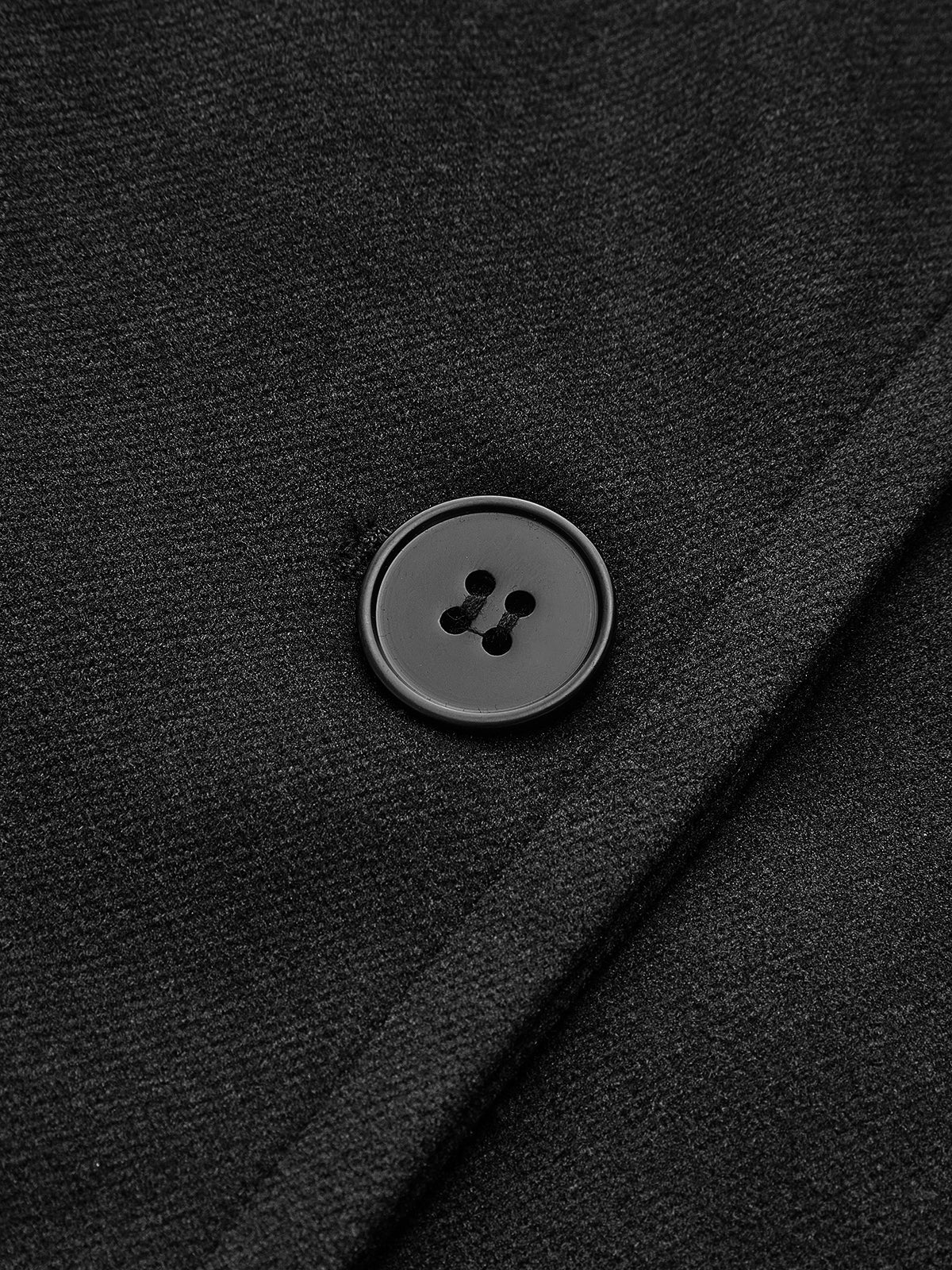 Solid överdimensionerad Pocket Button Coat