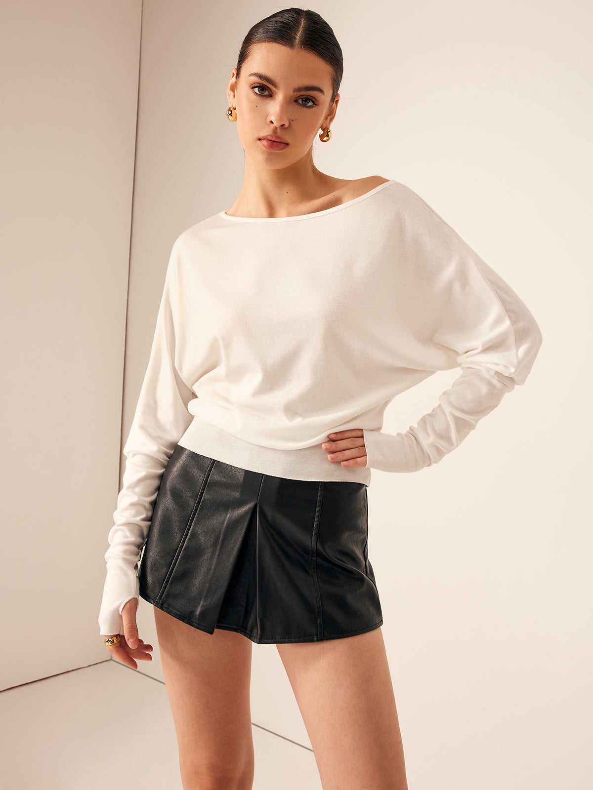 Minimalist Jersey Blouse