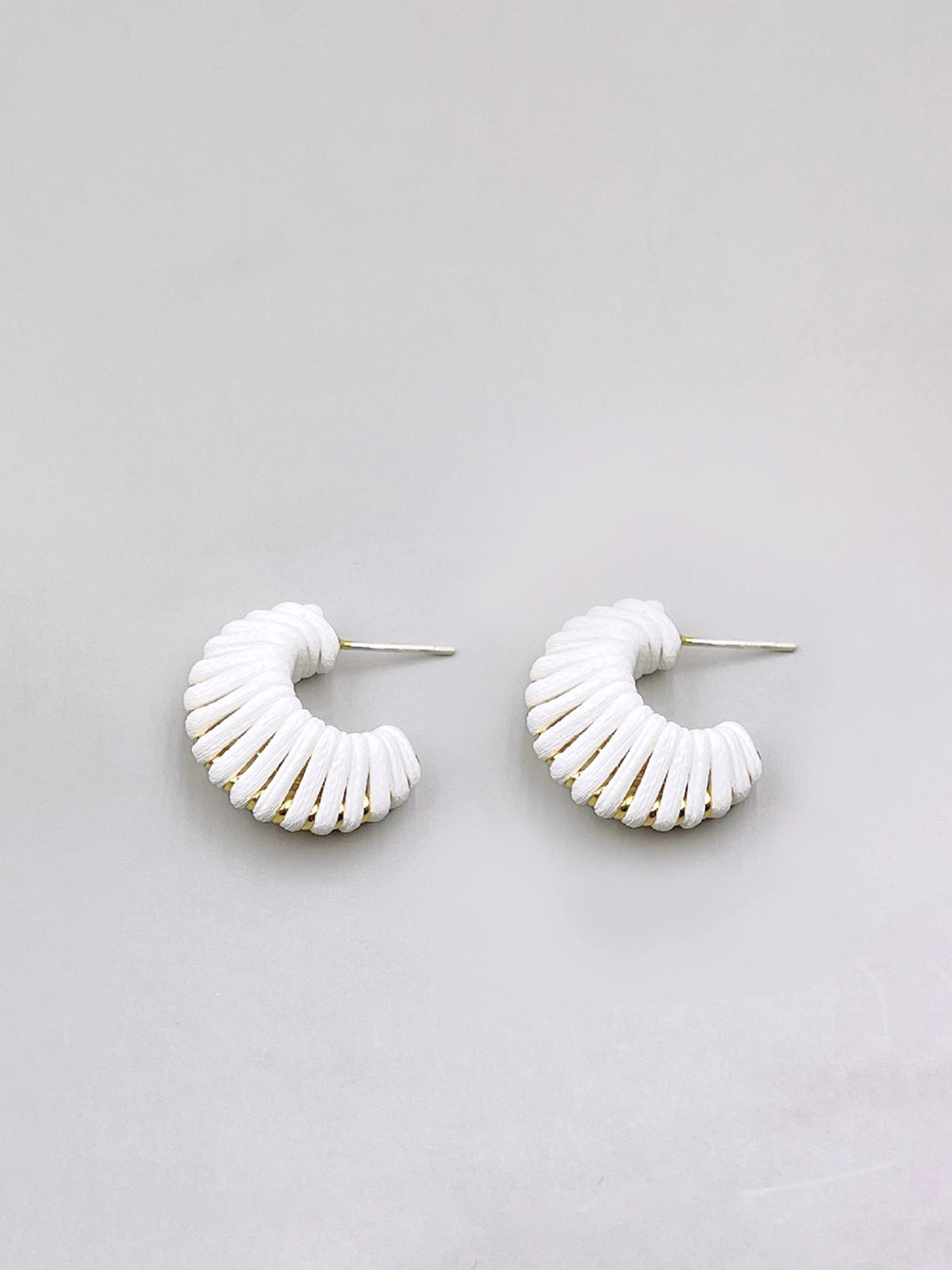 C-Shape Twist Stud Earrings