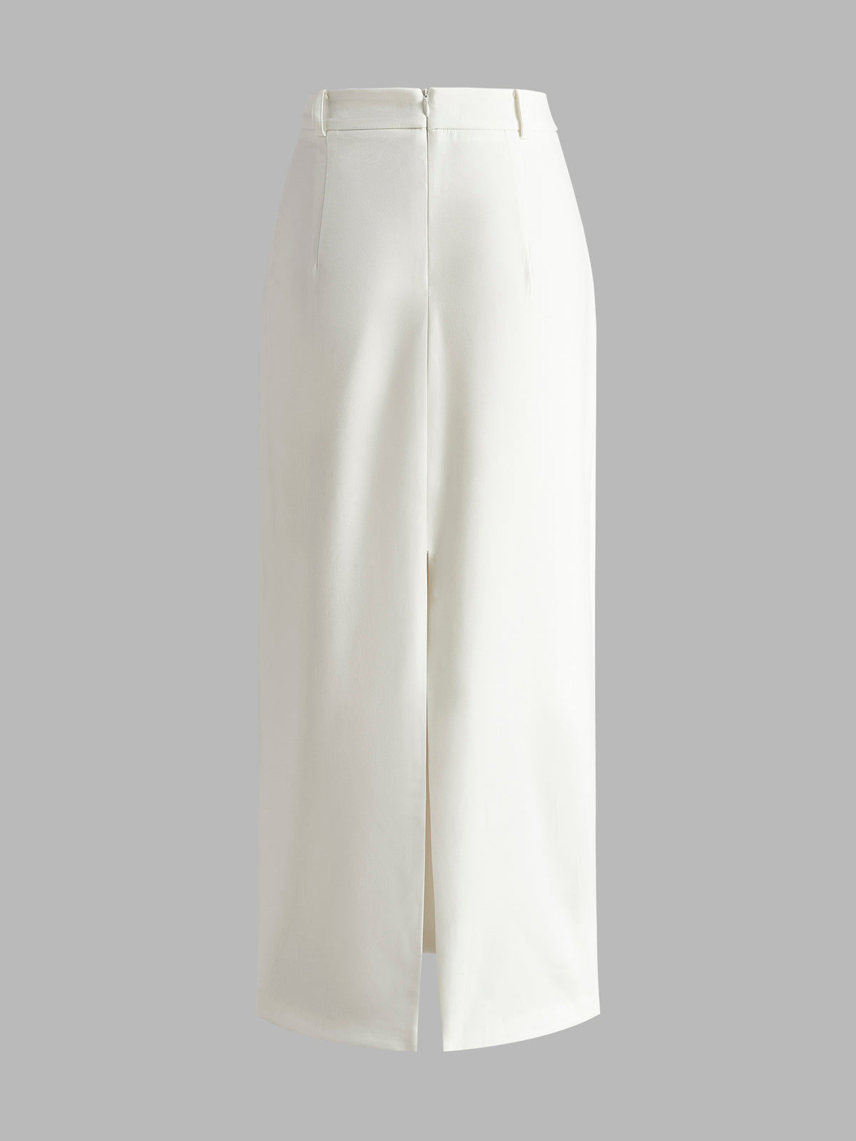 Elegant Slit Back Maxi Skirt Without Belt