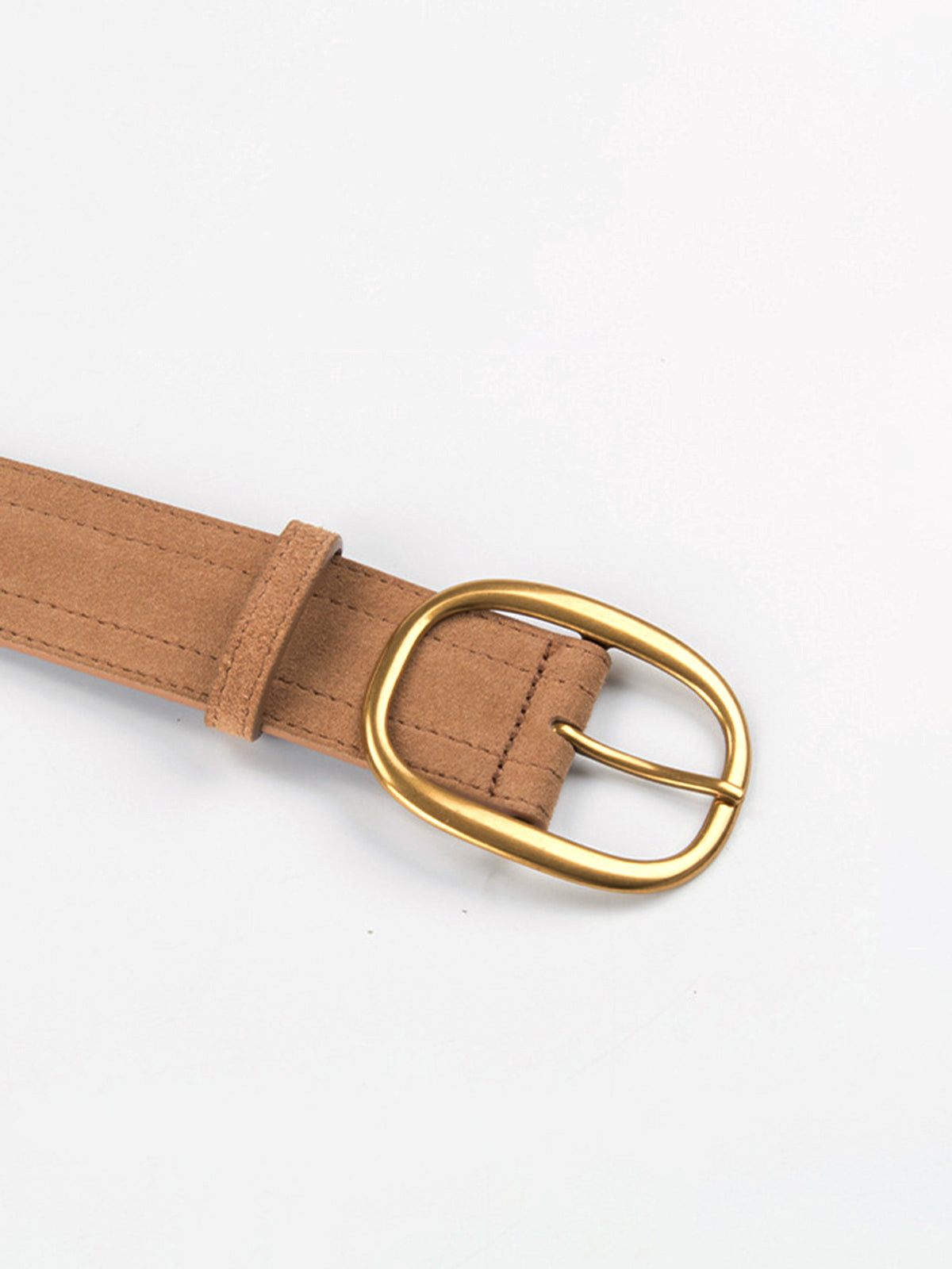 Matte Golden Buckle Belt