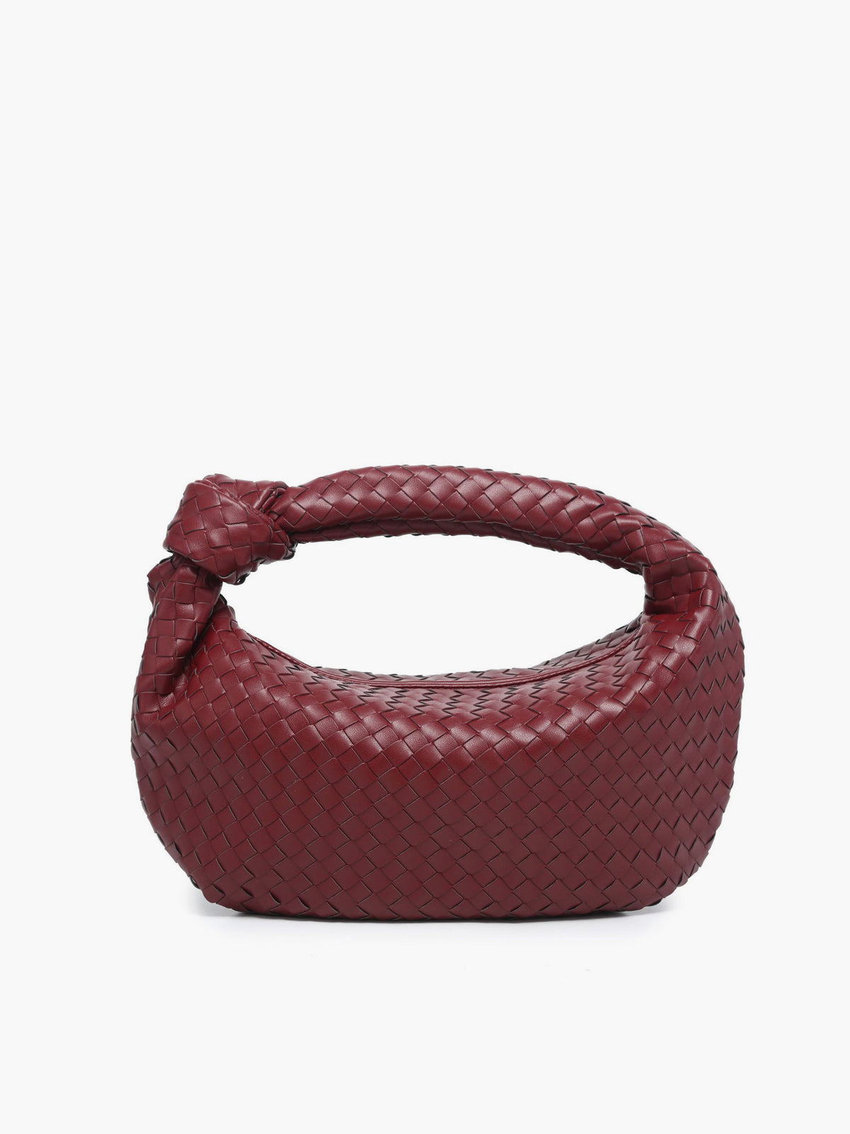 Croissant Knotted Braided Shoulder Bag