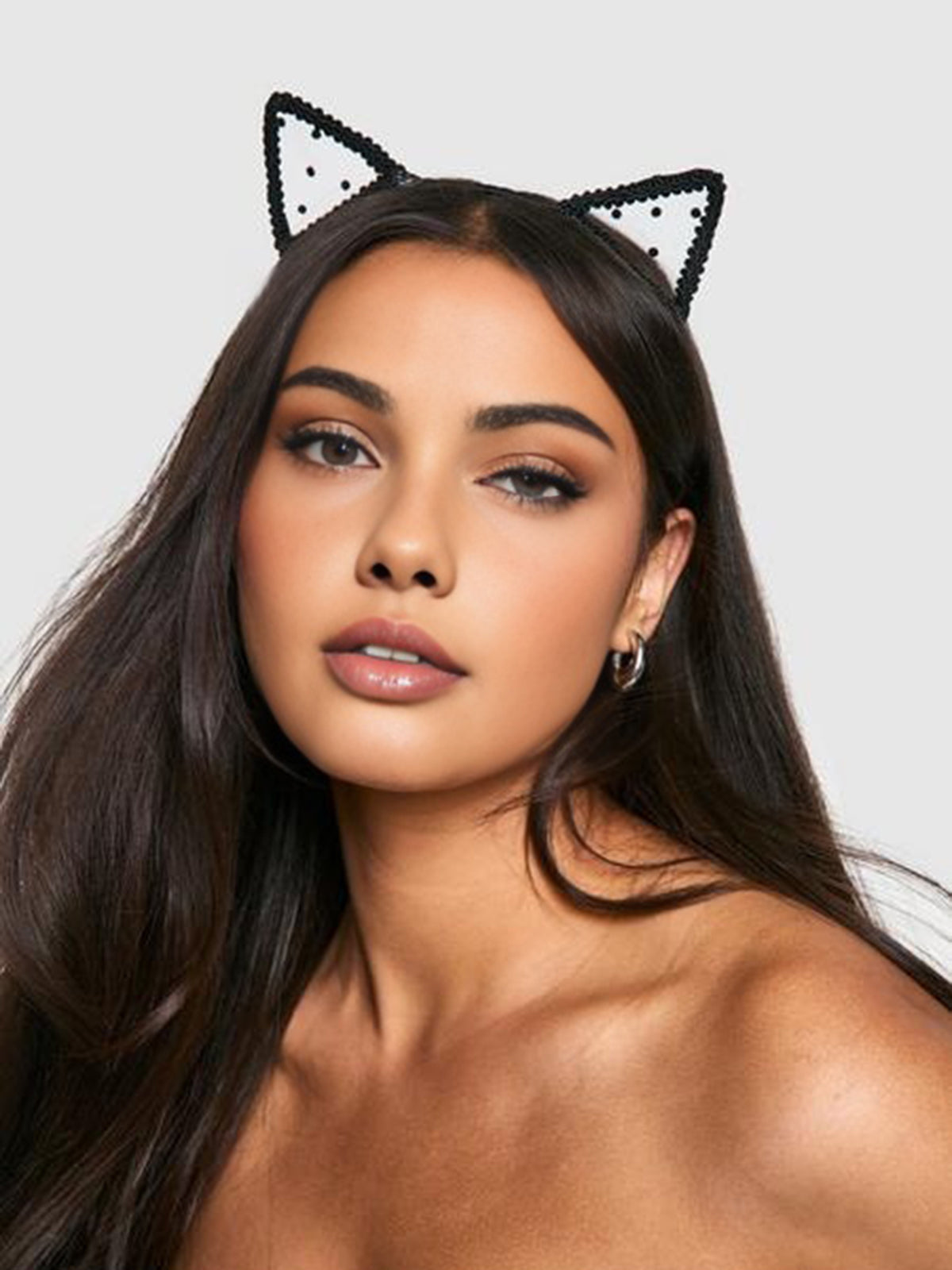 Halloween Angel Lace Cat Ears Headband