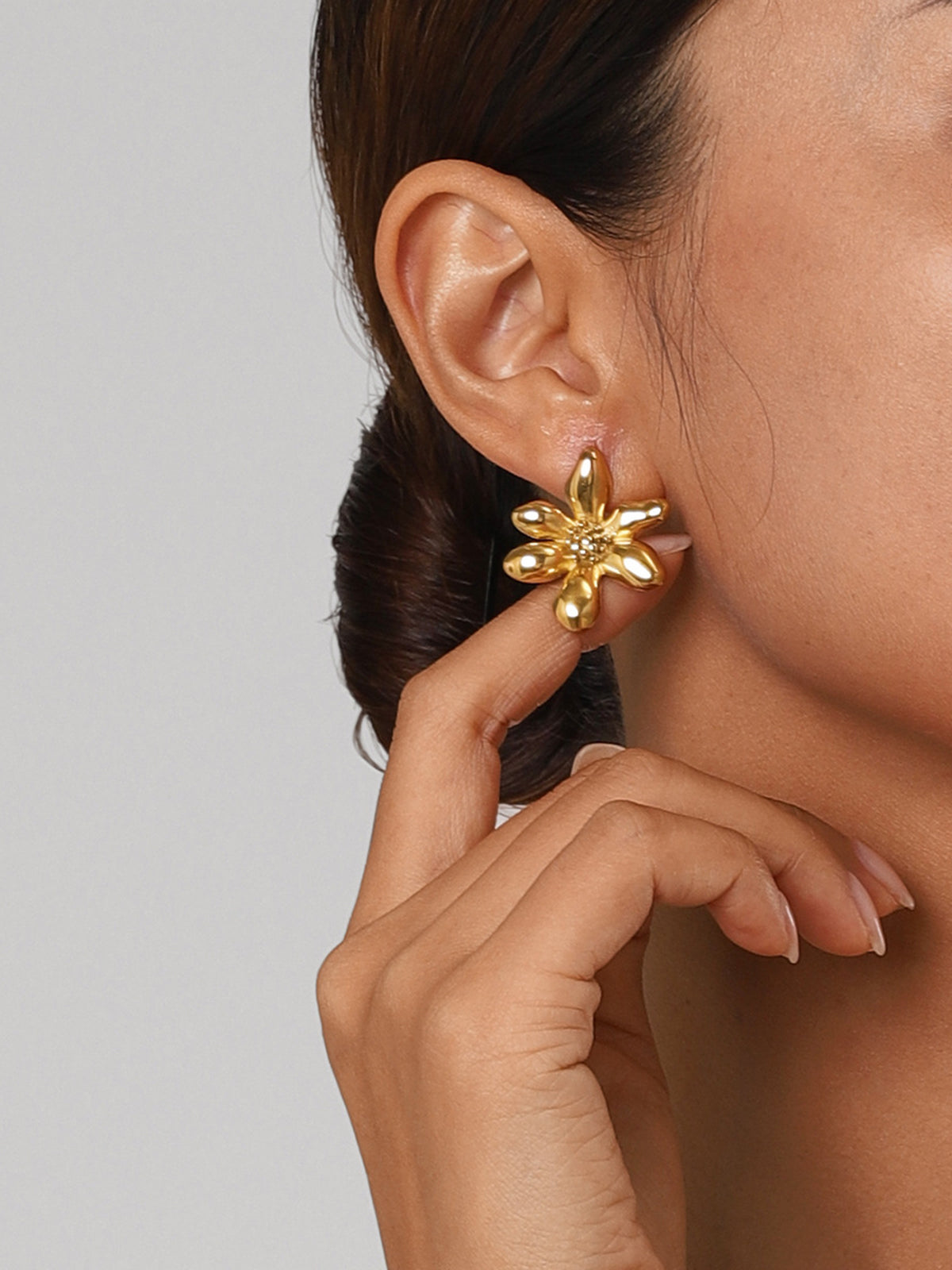 Elegant Irregular Petal Earrings