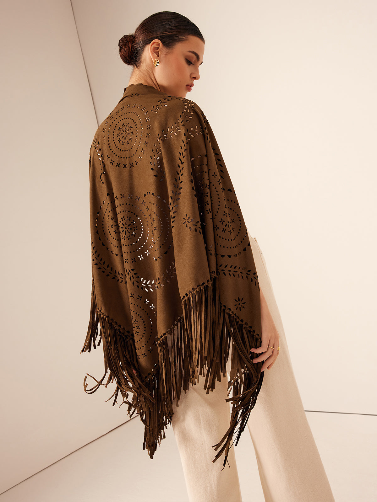 Boheme Hollow Tassel Shawl