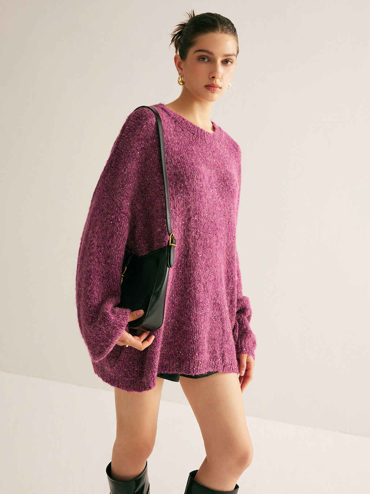 Sequins Loose Sweater