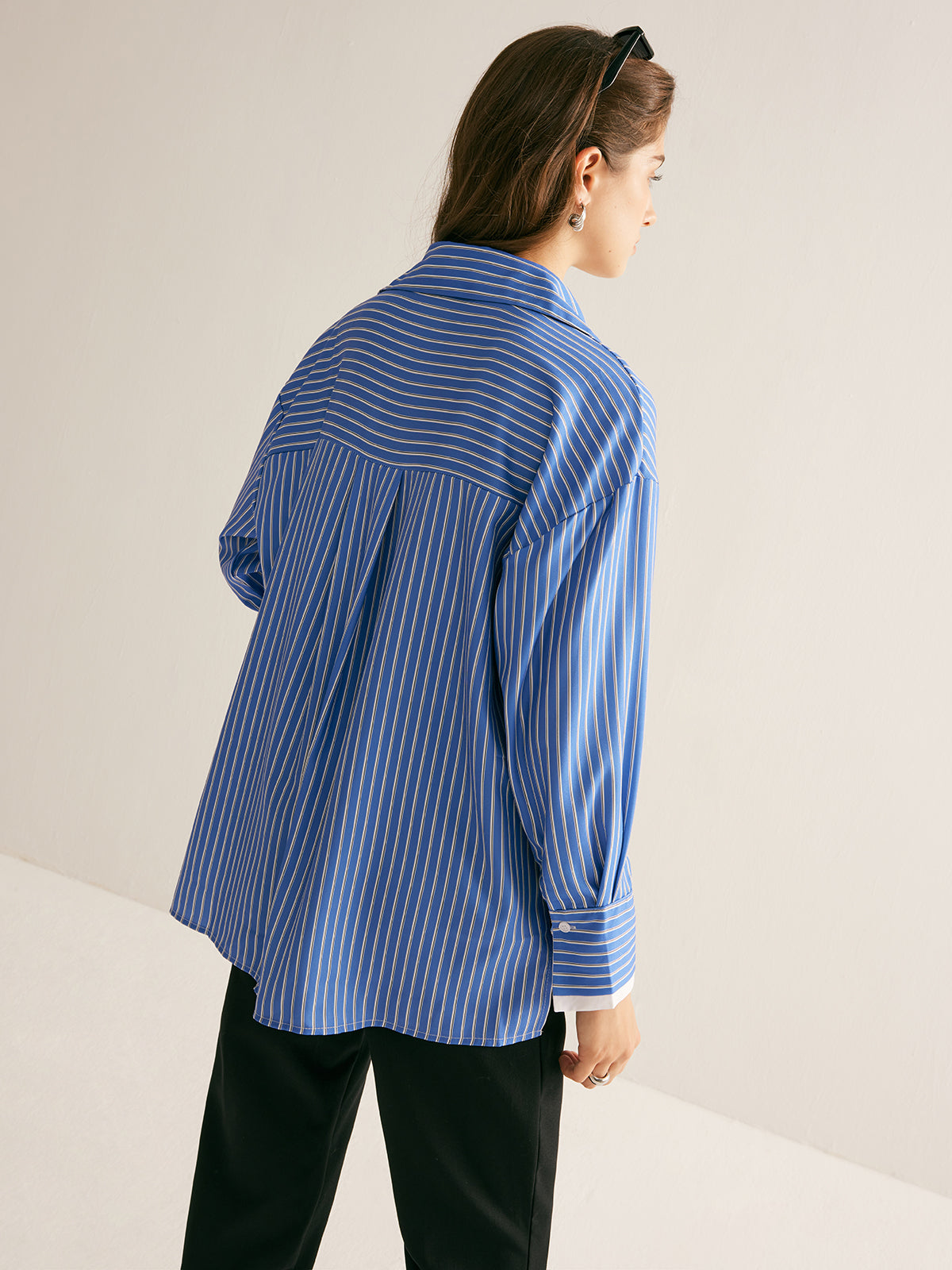 Pinstripe Thin Polo Shirt