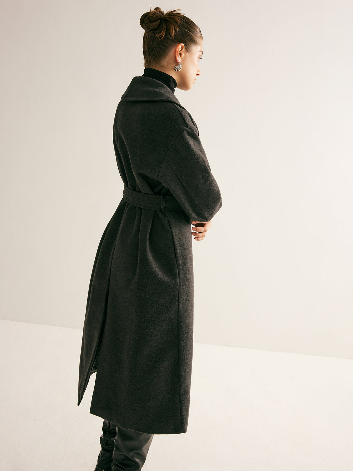 Versatile Belted Long Coat