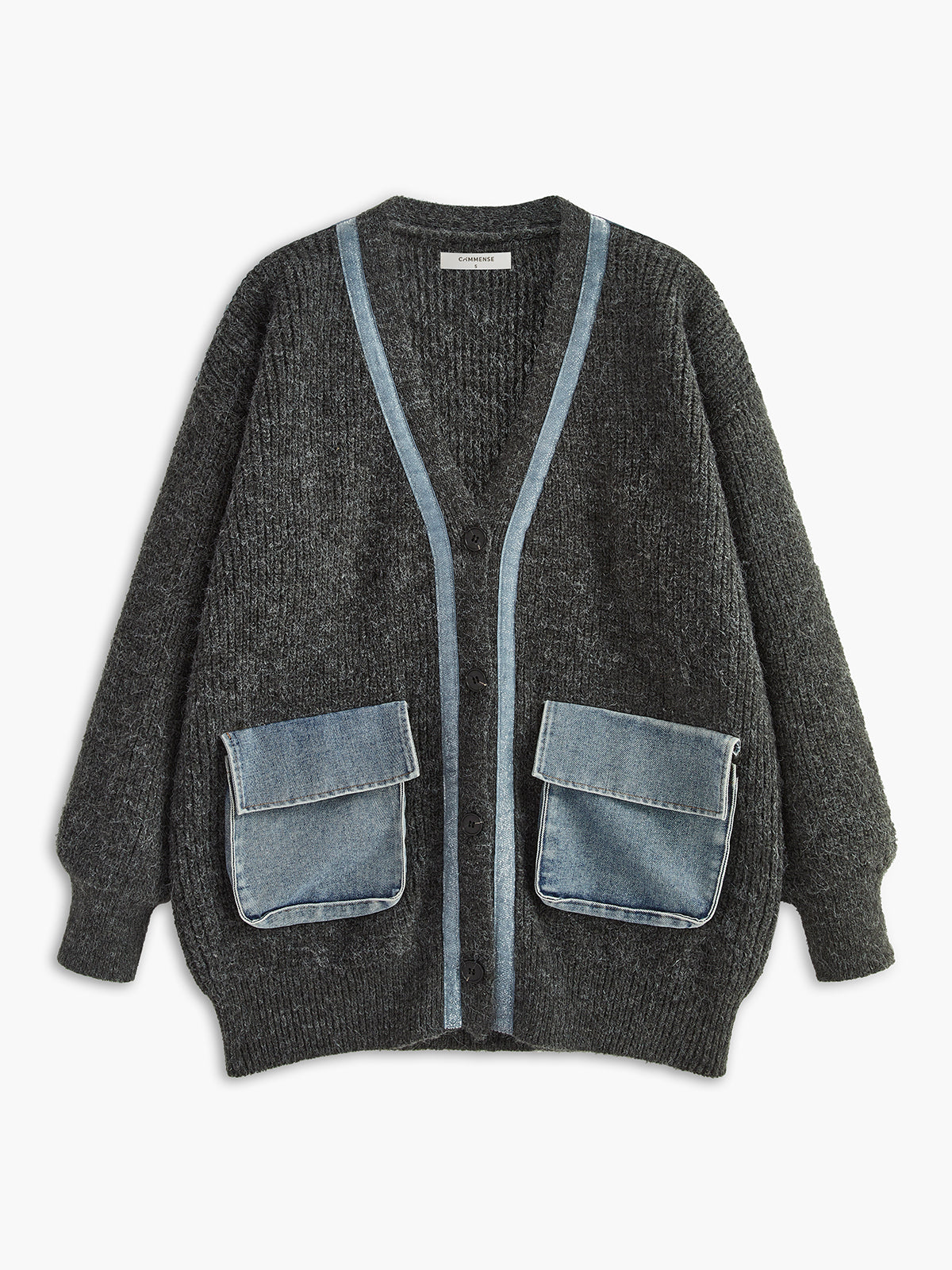 Ribbed Cozy Panel Cardigan